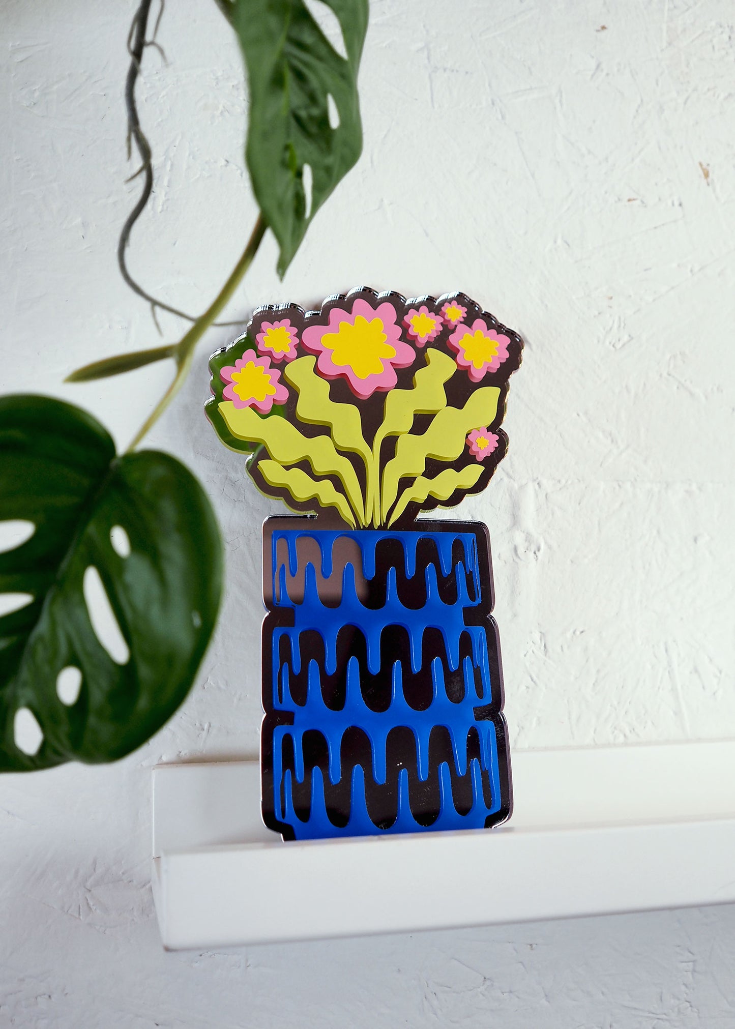 Cute Potted Flower Mirror