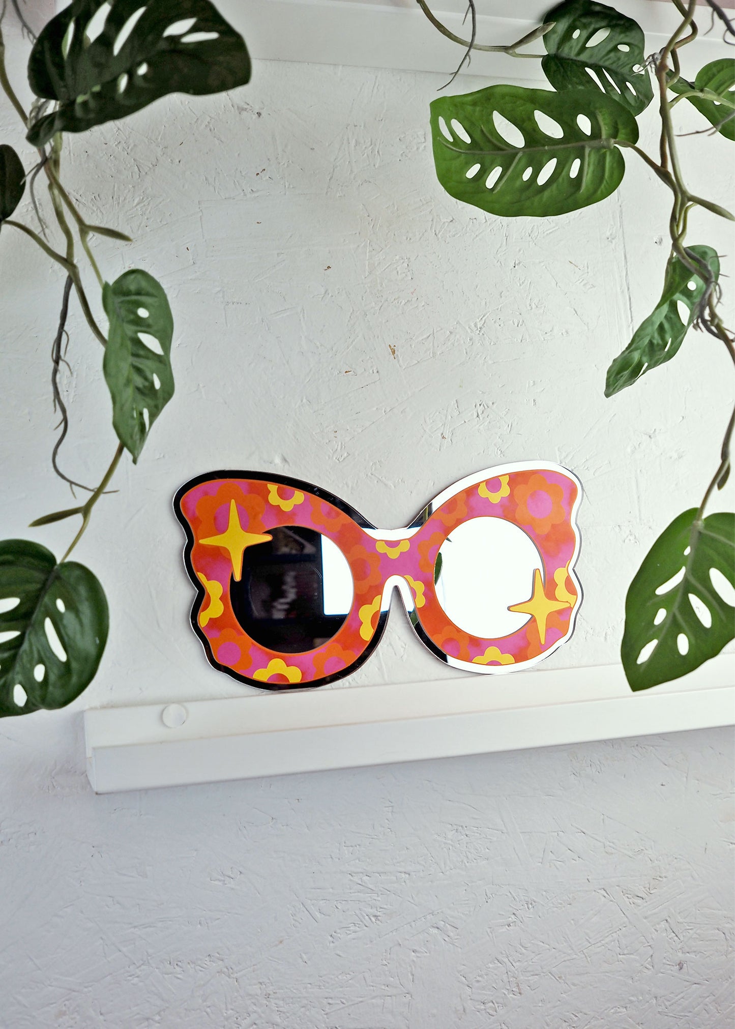 70s Retro Flower Sunglasses