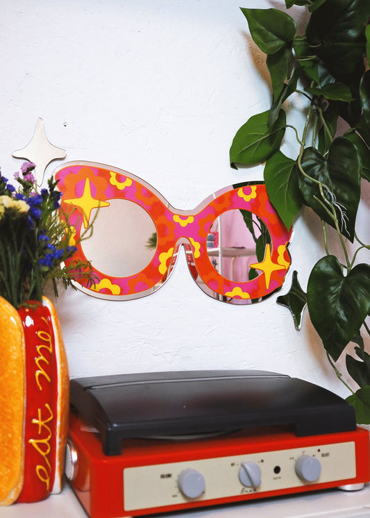 70s Retro Flower Sunglasses
