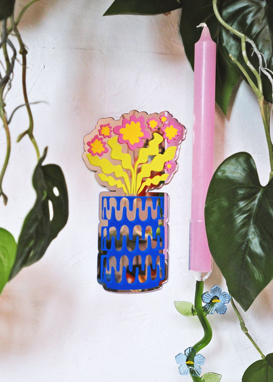 Cute Potted Flower Mirror