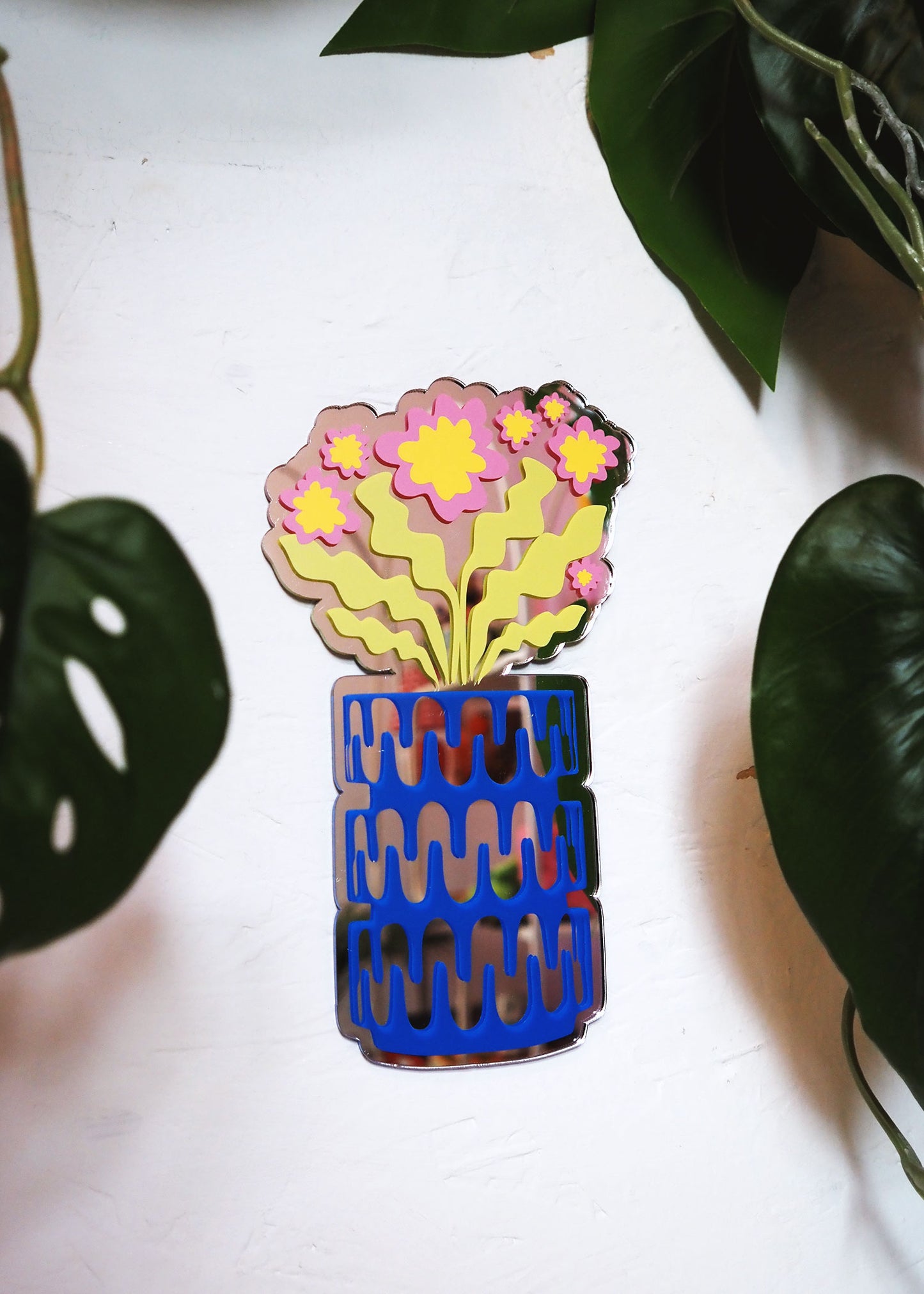 Cute Potted Flower Mirror
