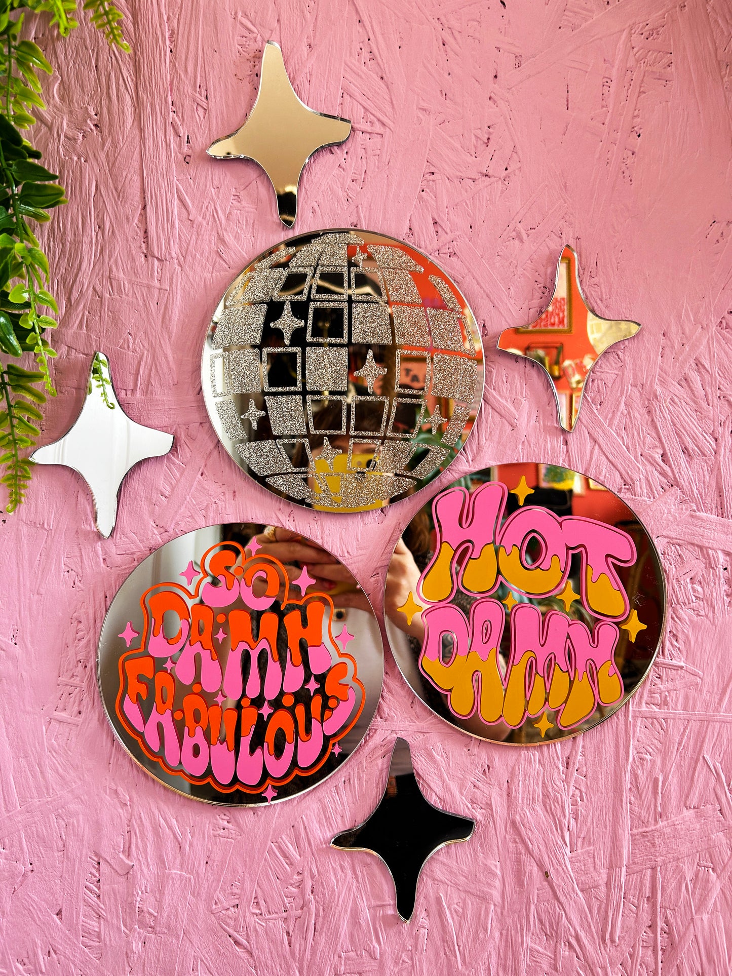 Sparkly Stars Mirror Set