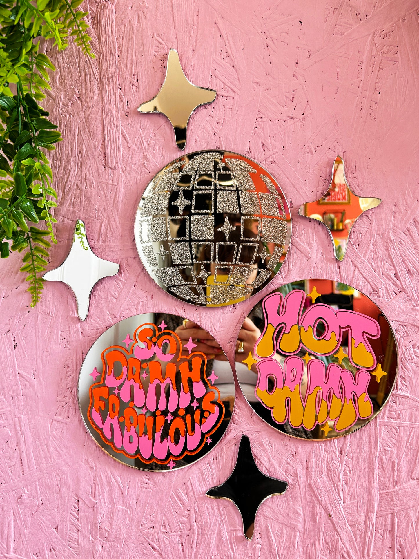 Sparkly Stars Mirror Set