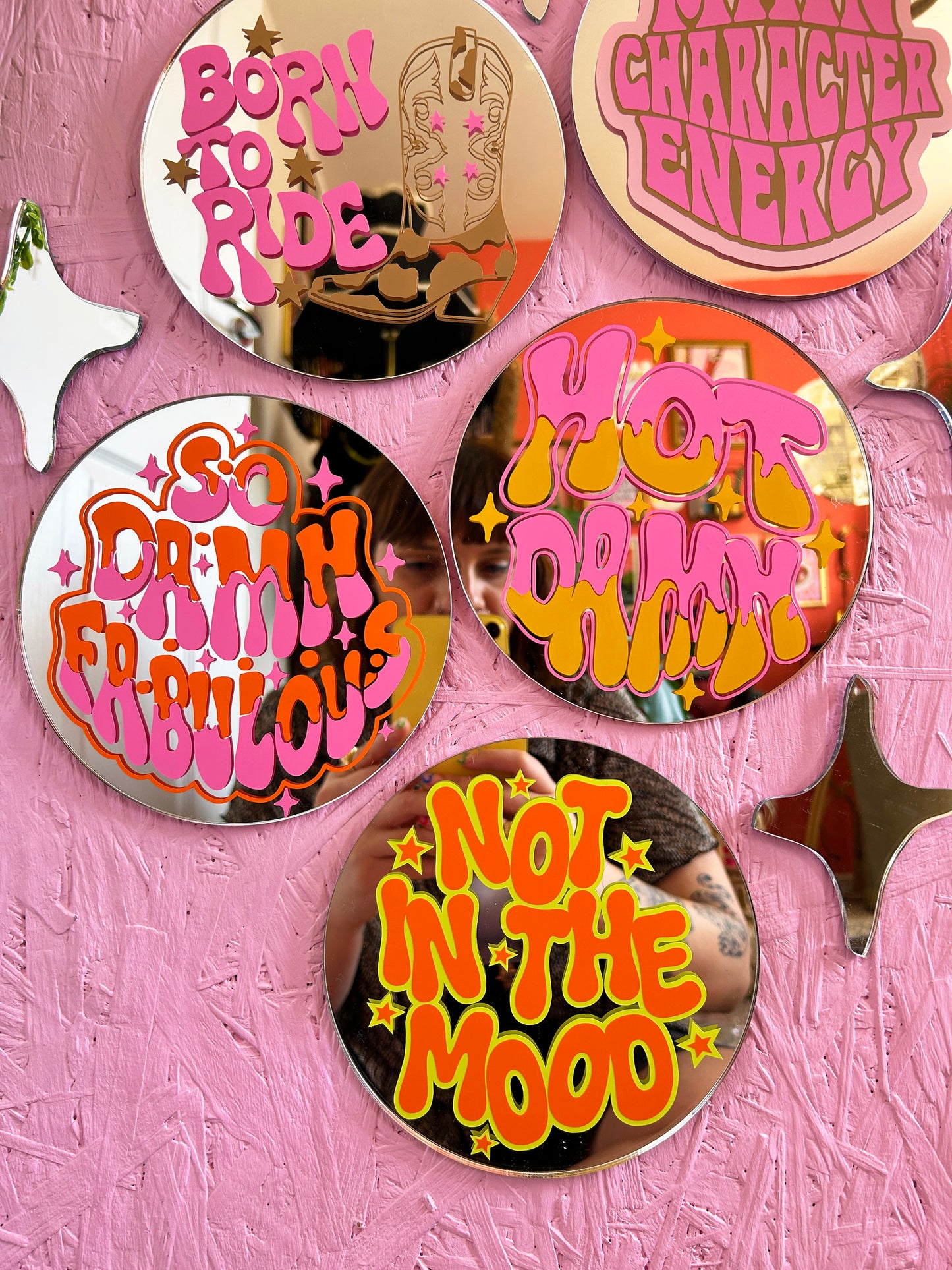 Sparkly Stars Mirror Set