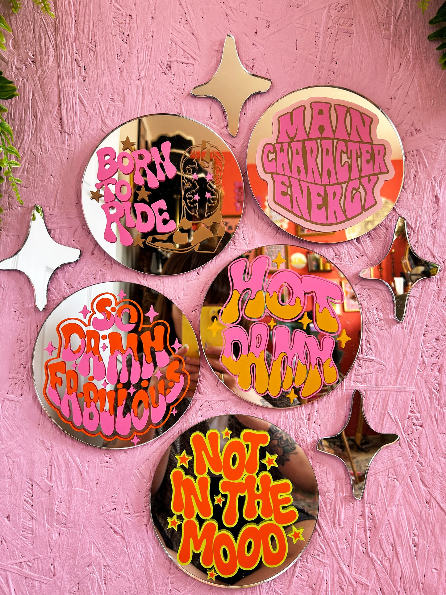 Sparkly Stars Mirror Set