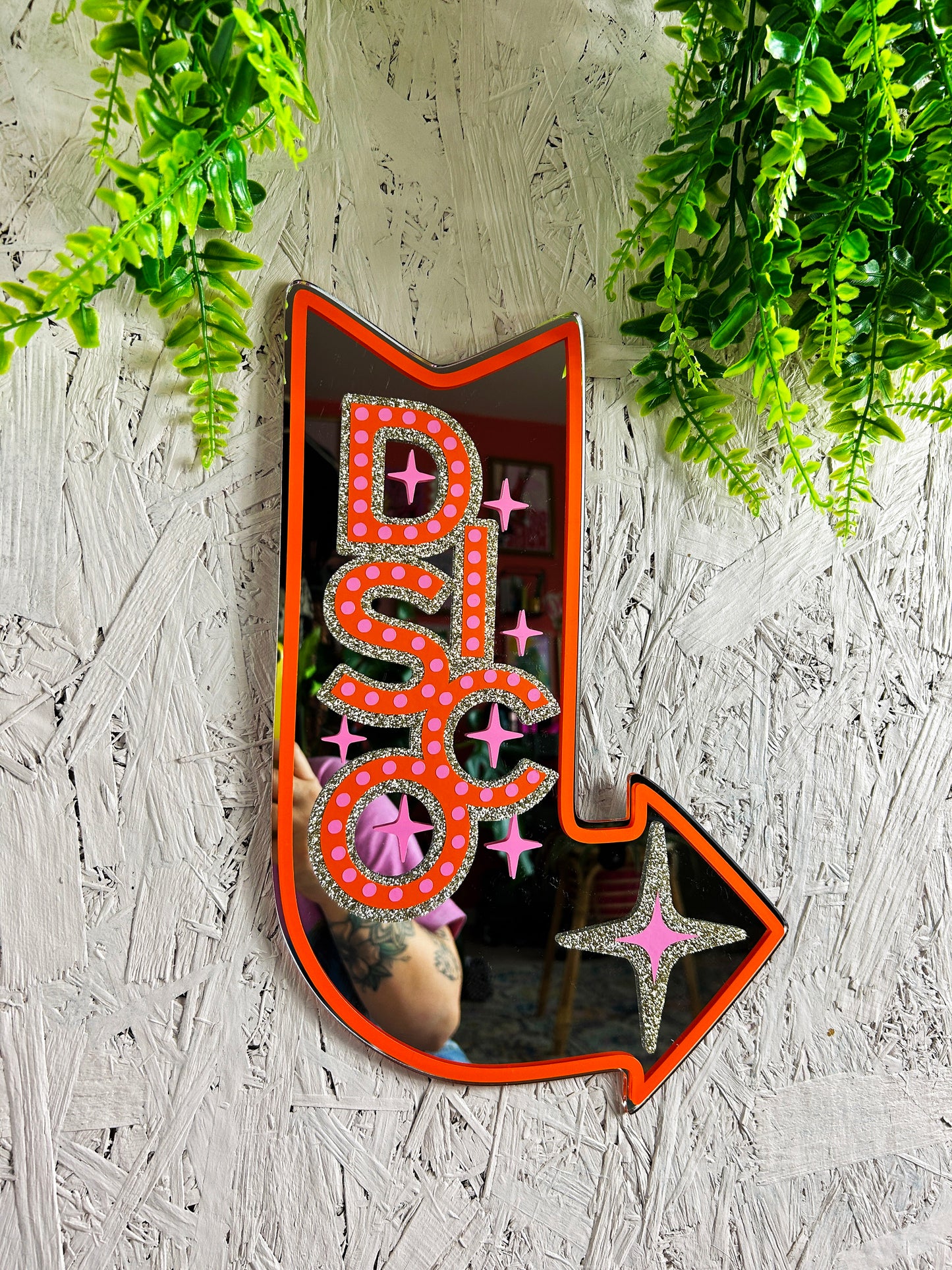 DISCO Motel Sign Mirror