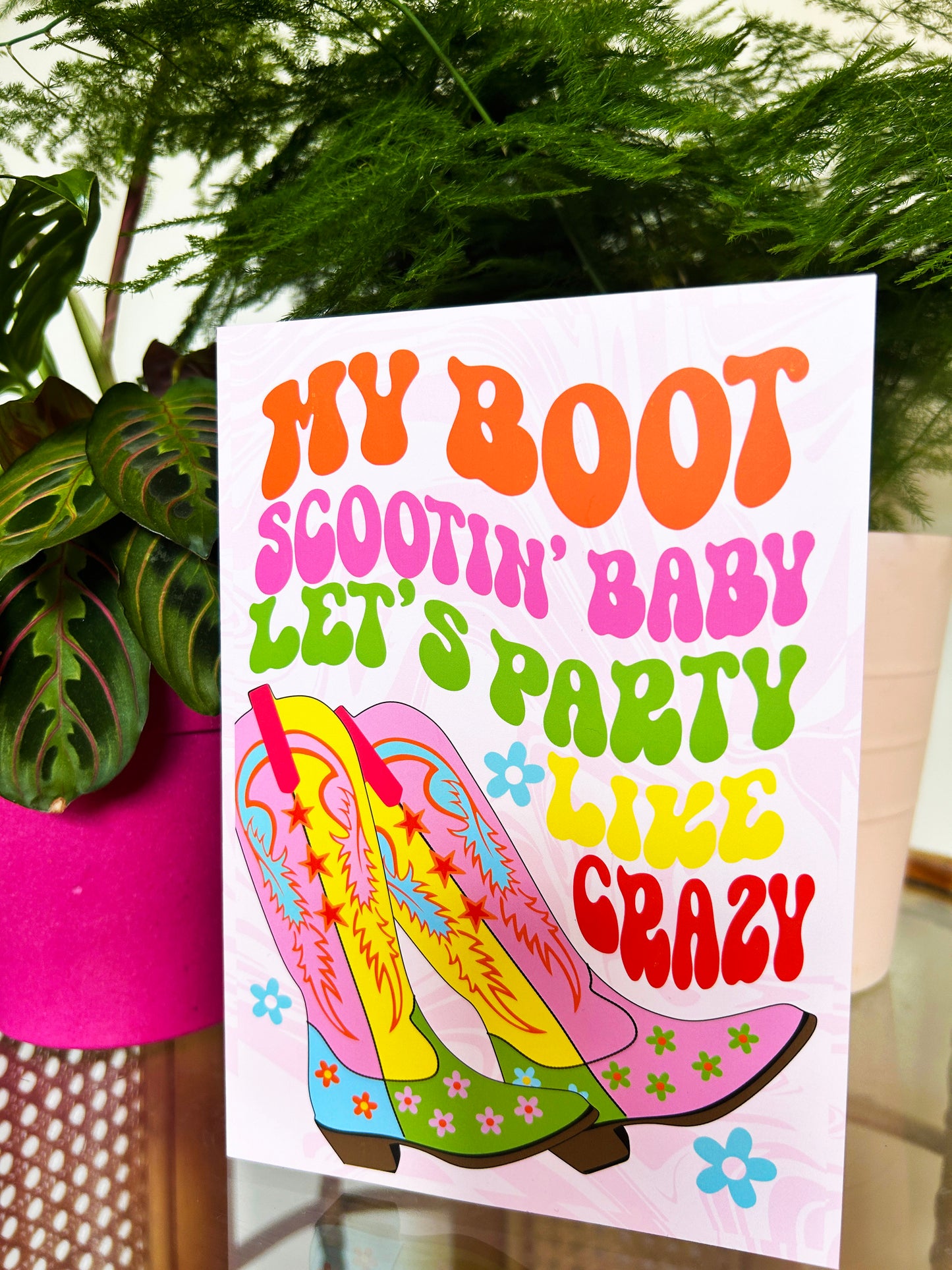 Boot Scootin' Baby Greeting Card