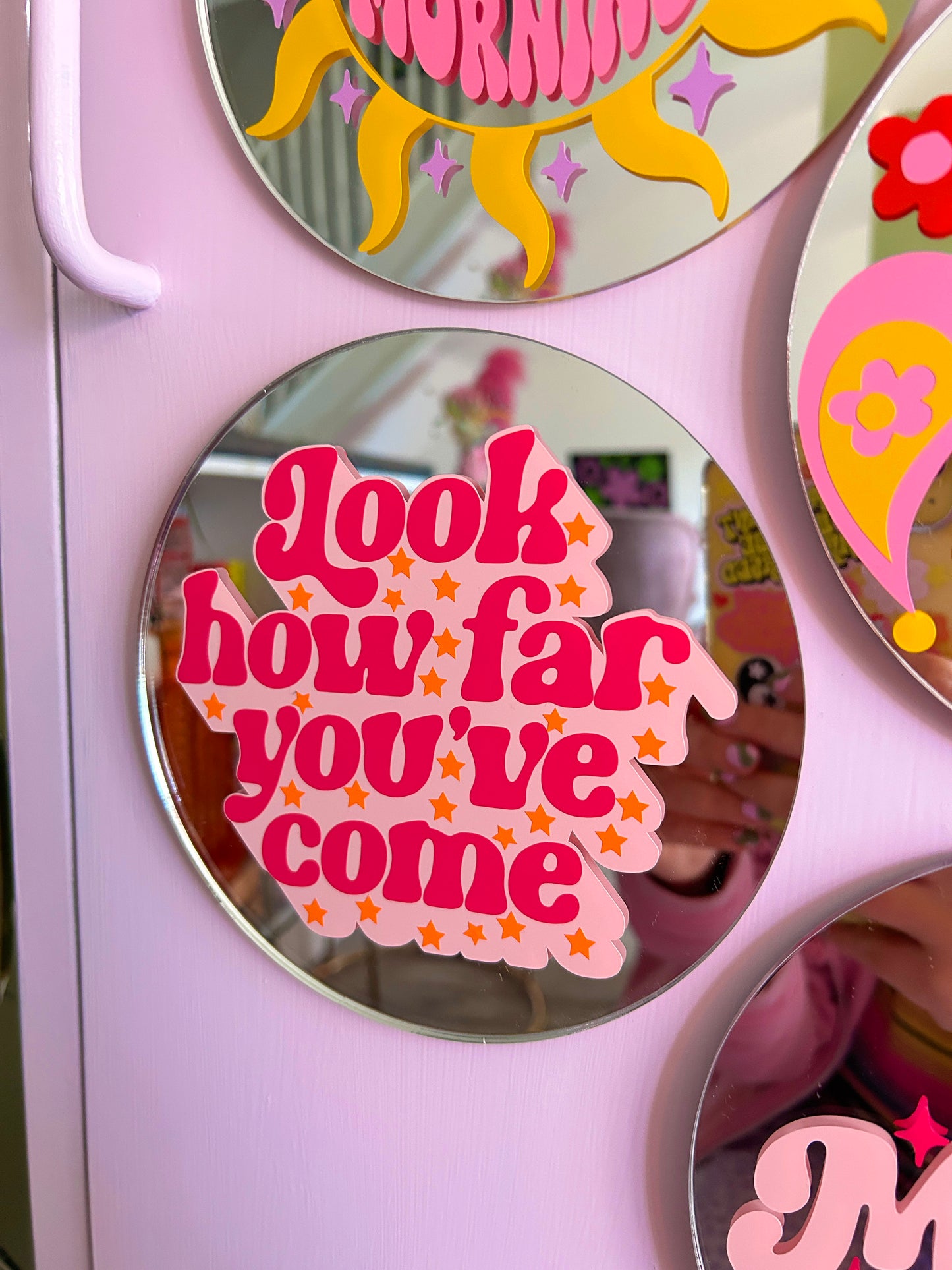 Look How Far You've Come Disc Mirror