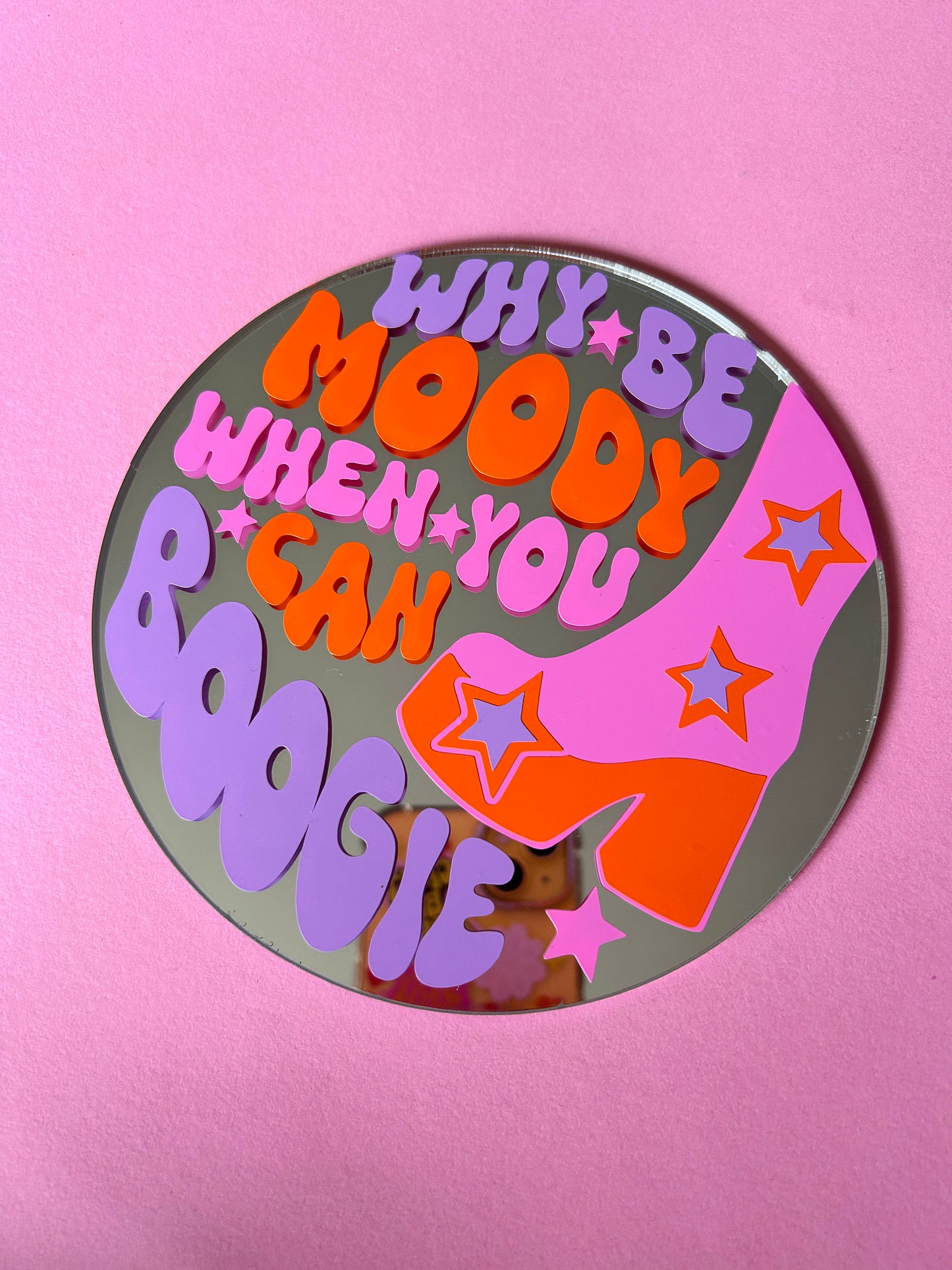Don't Be Moody, Let's Boogie Disc Mirror
