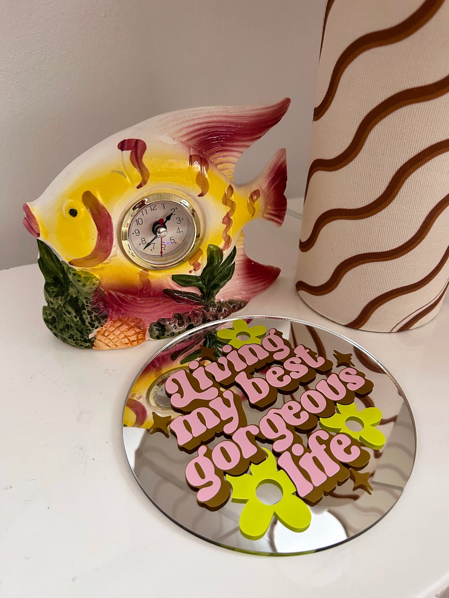 Living My Best, Gorgeous Life Disc Mirror