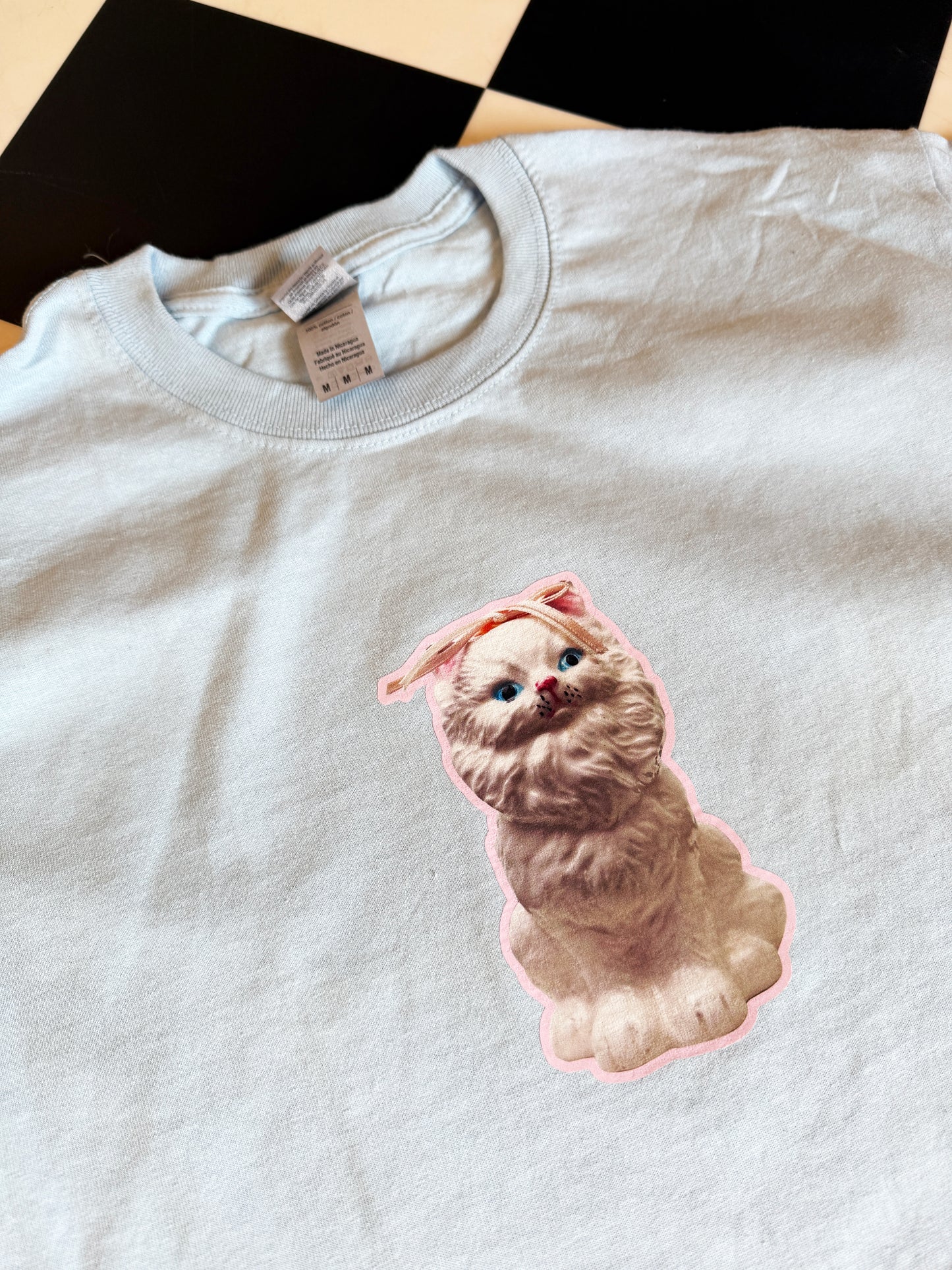 Sample Sale - Kitsch Cat Pastel Blue