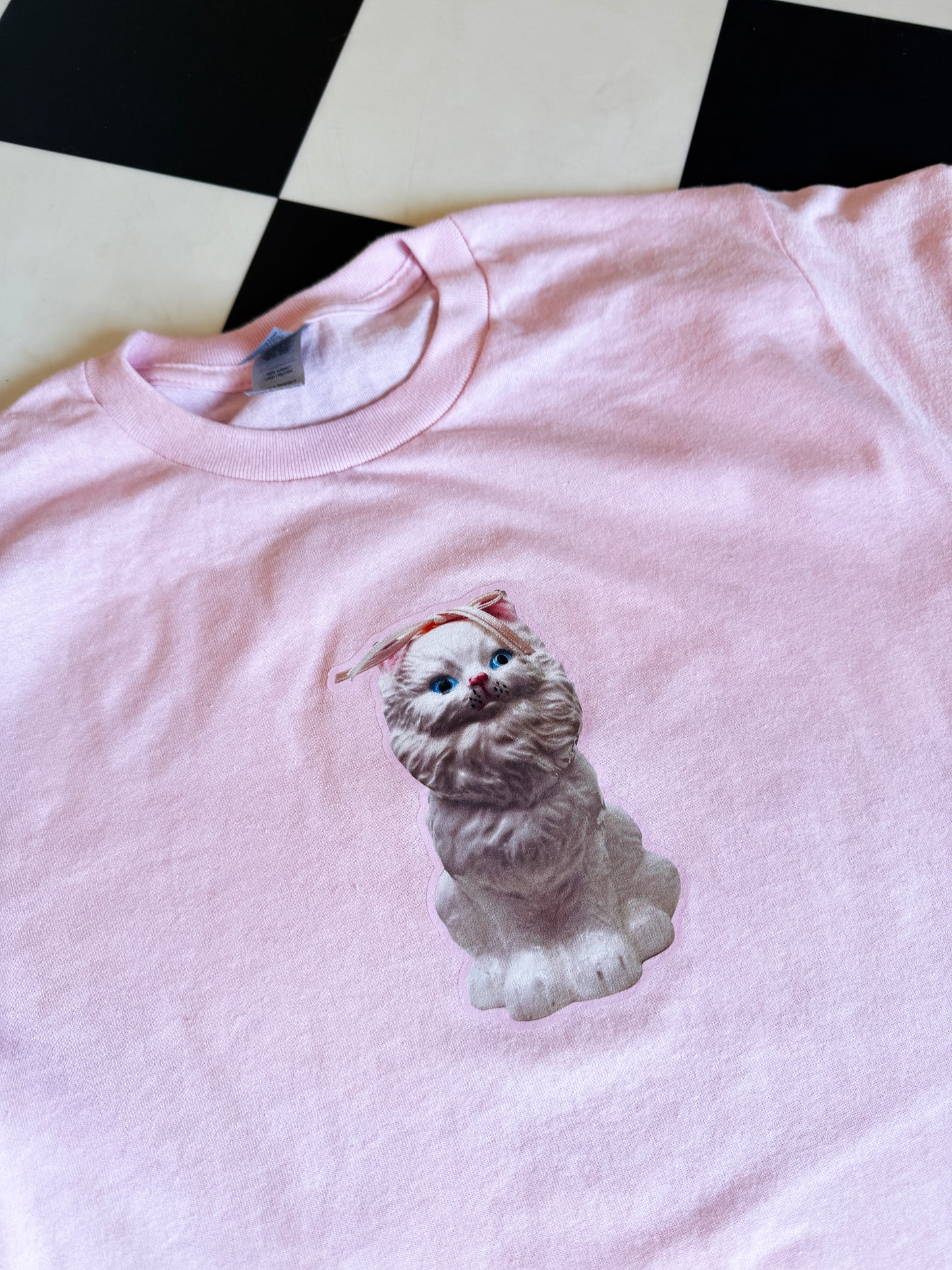 Sample Sale - Kitcsh Cat Pink T-shirt