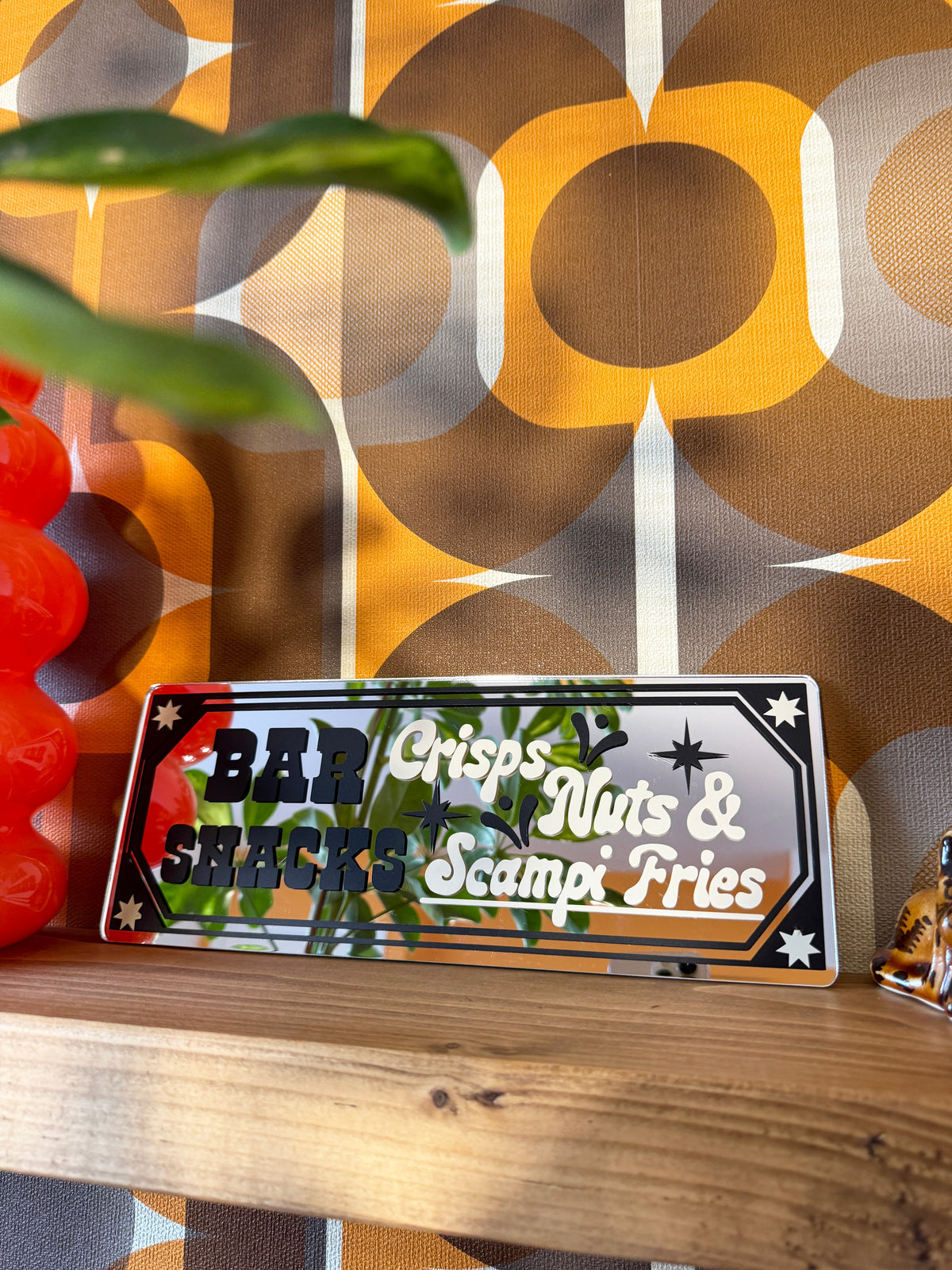 Bar Snacks Classic Mirror Sign