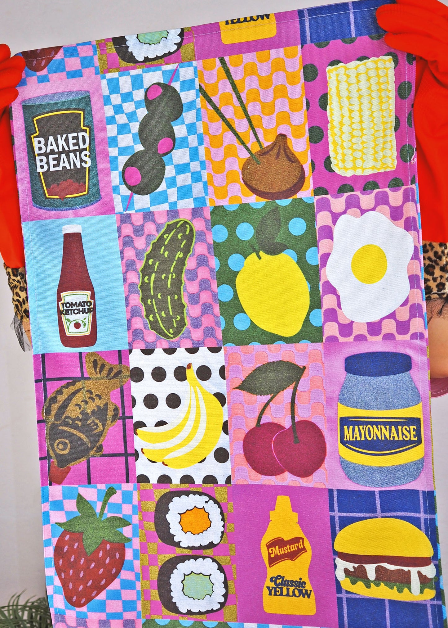 Foodie Patchwork Tea Towel