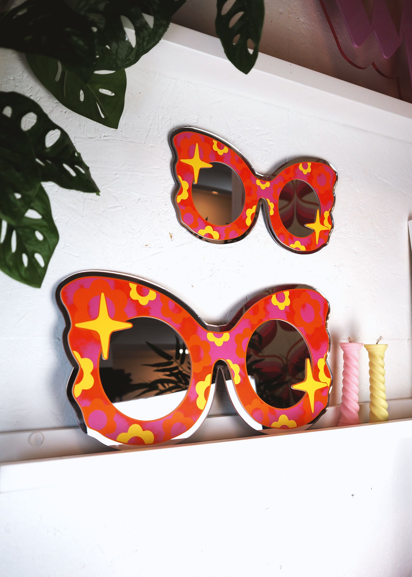 70s Retro Flower Sunglasses
