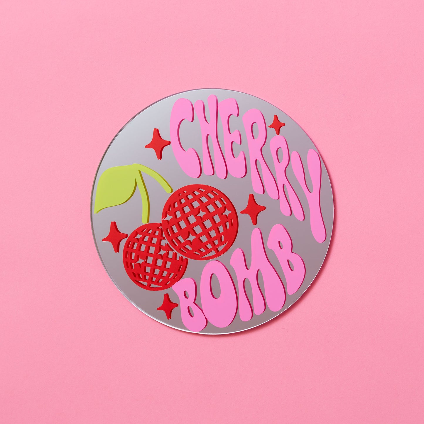 Cherry Bomb Disc Mirror