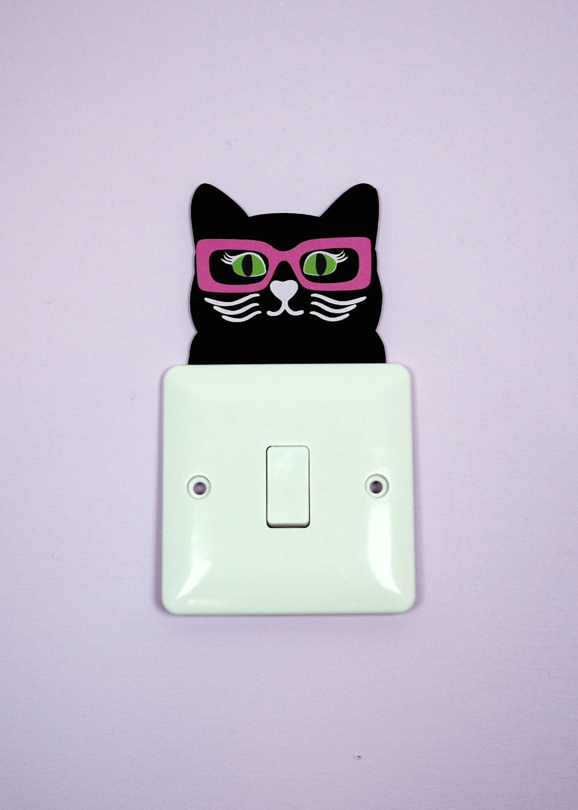 Funky Feline Light Switch Topper - Black