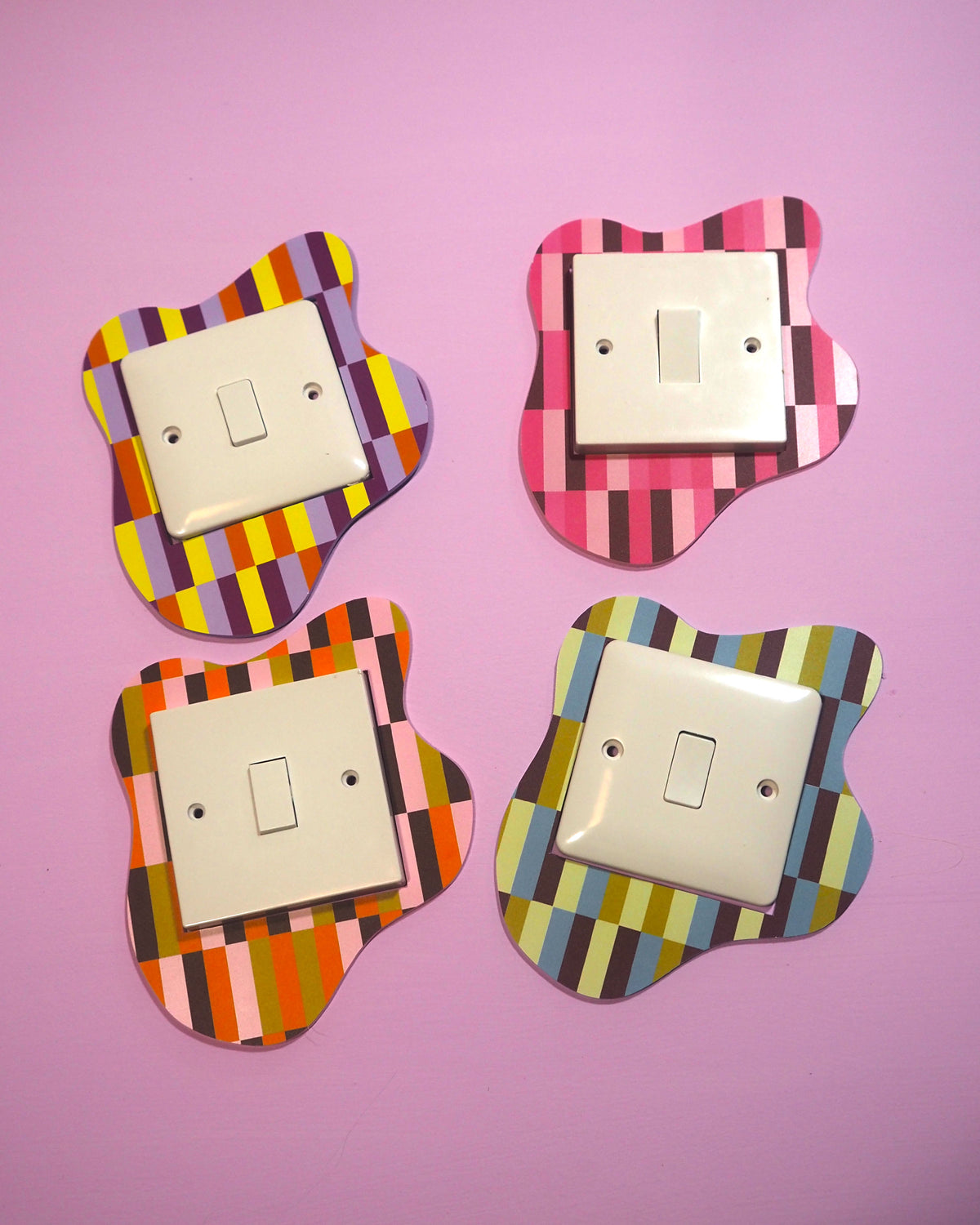 Cherry Blossom Patchwork Light Switch Cover