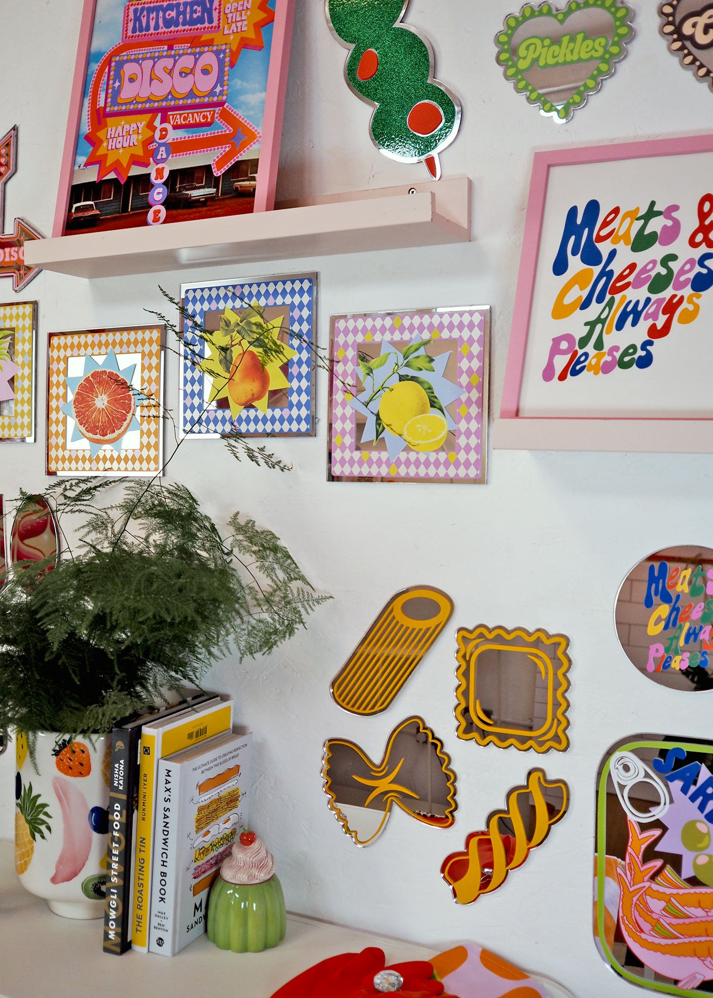 Large Pasta Mirror Bundle Set