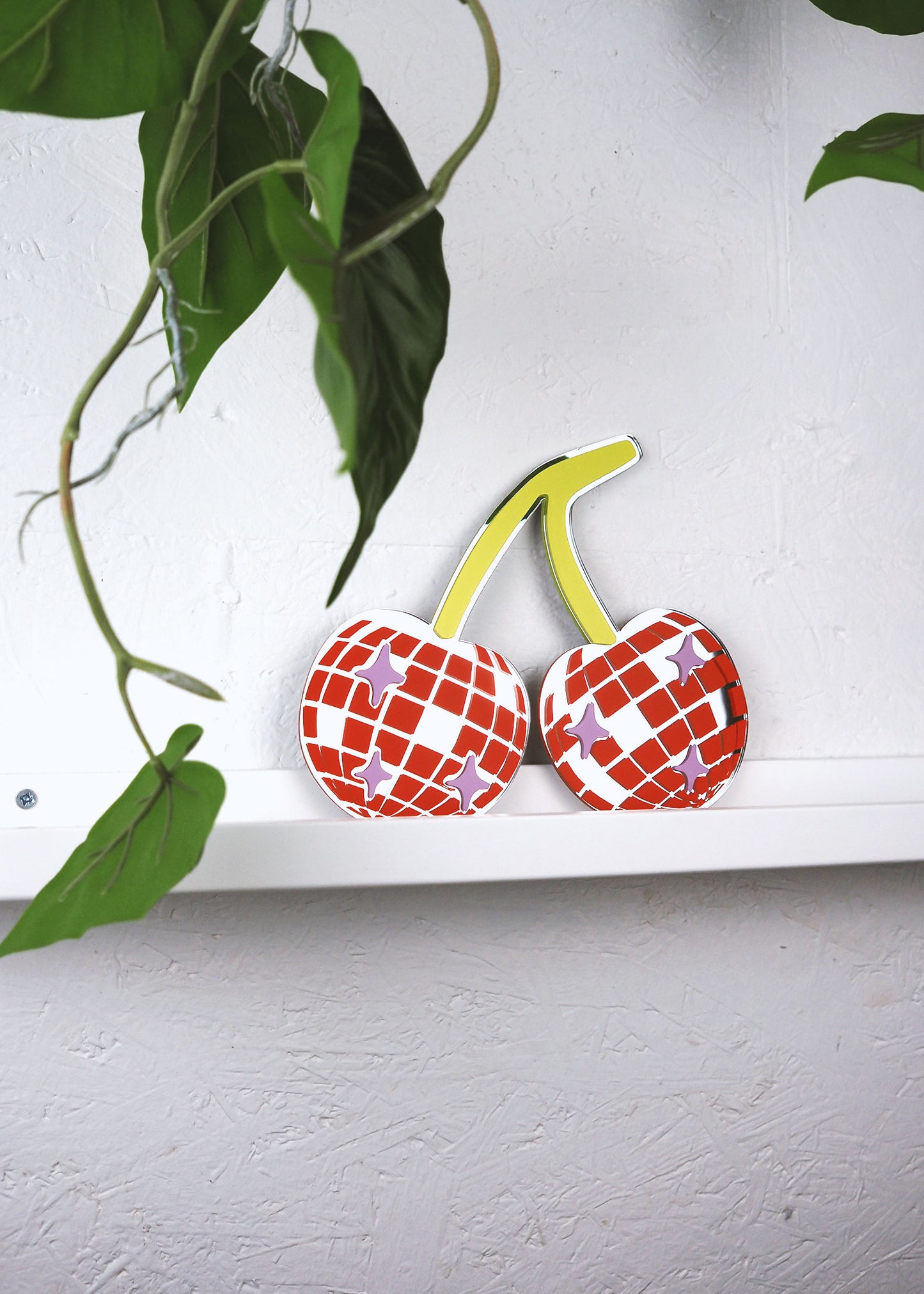 Disco Cherries Mirror - Red