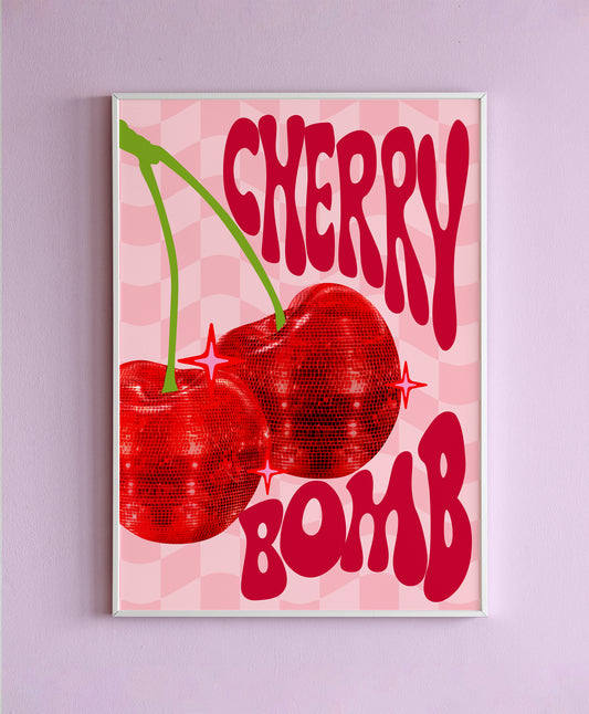 Cherry Bomb Wall Print