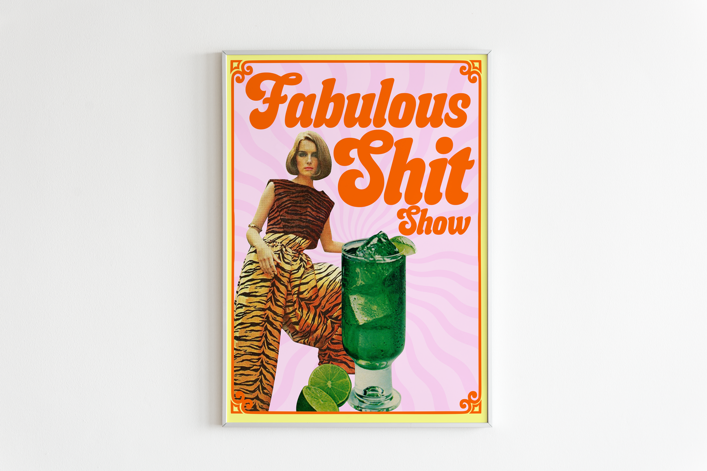 Fabulous Shit Show Collage Wall Print