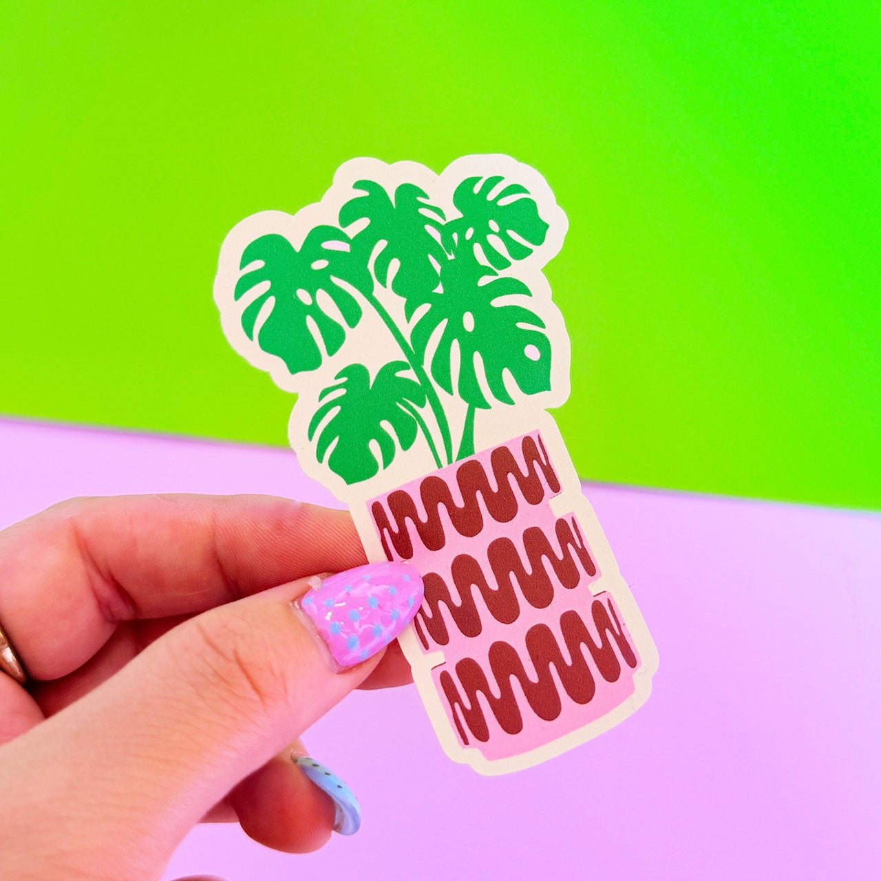 Monstera Plant Sticker - WS