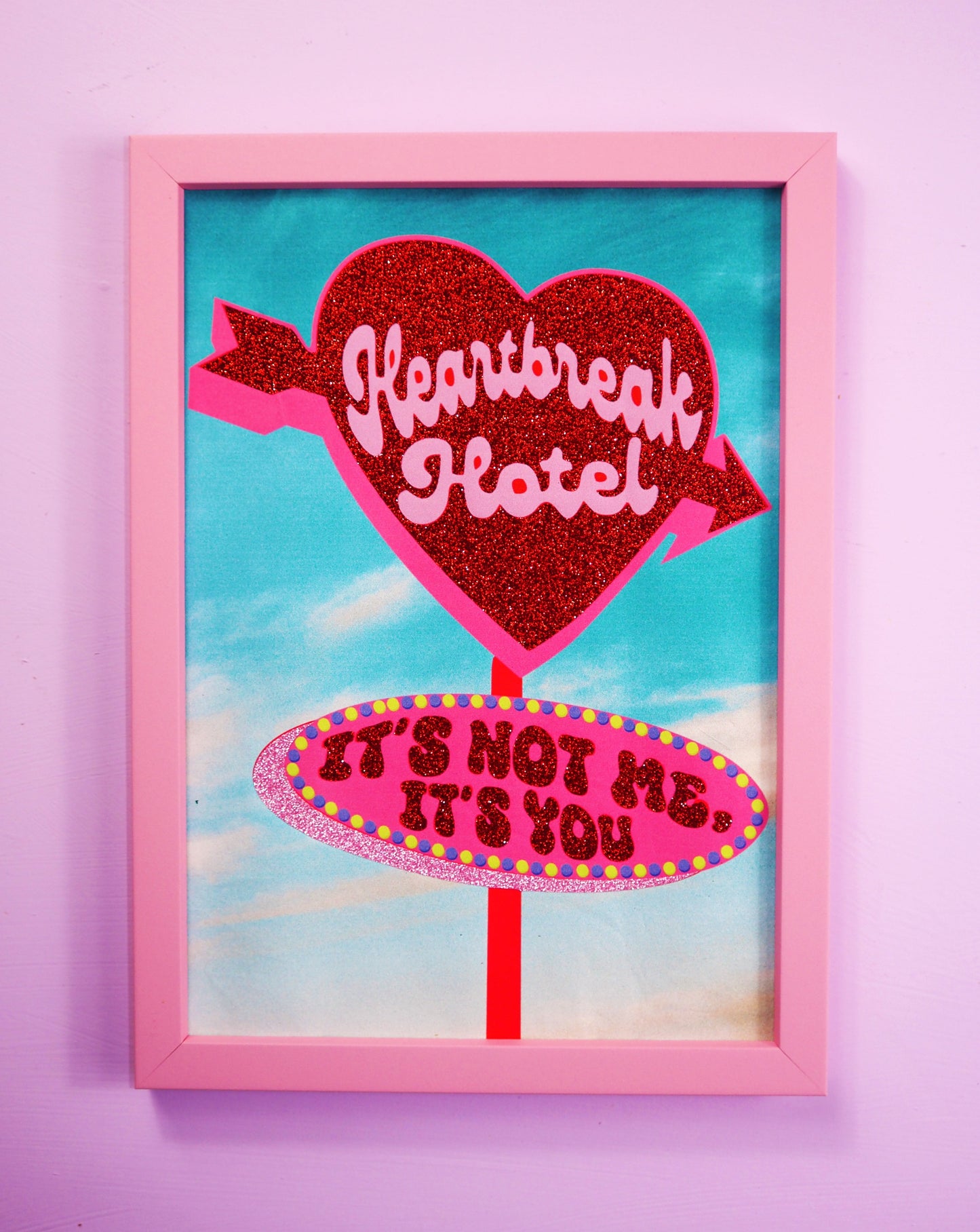 Pink Wooden Frame