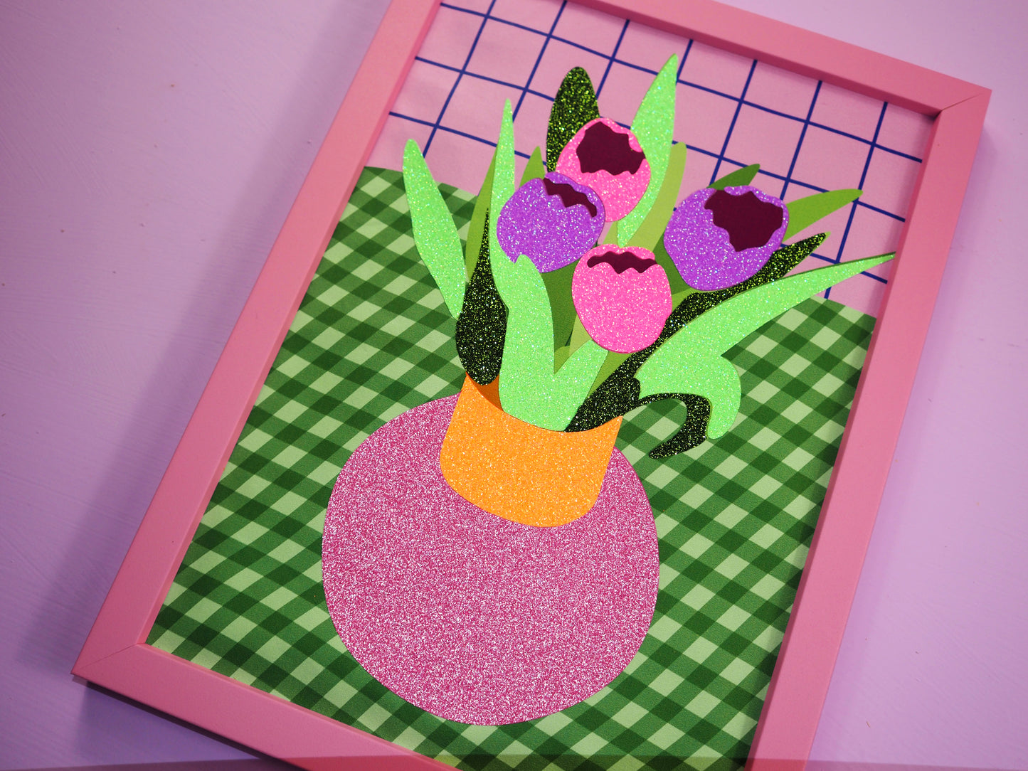 Pink Wooden Frame