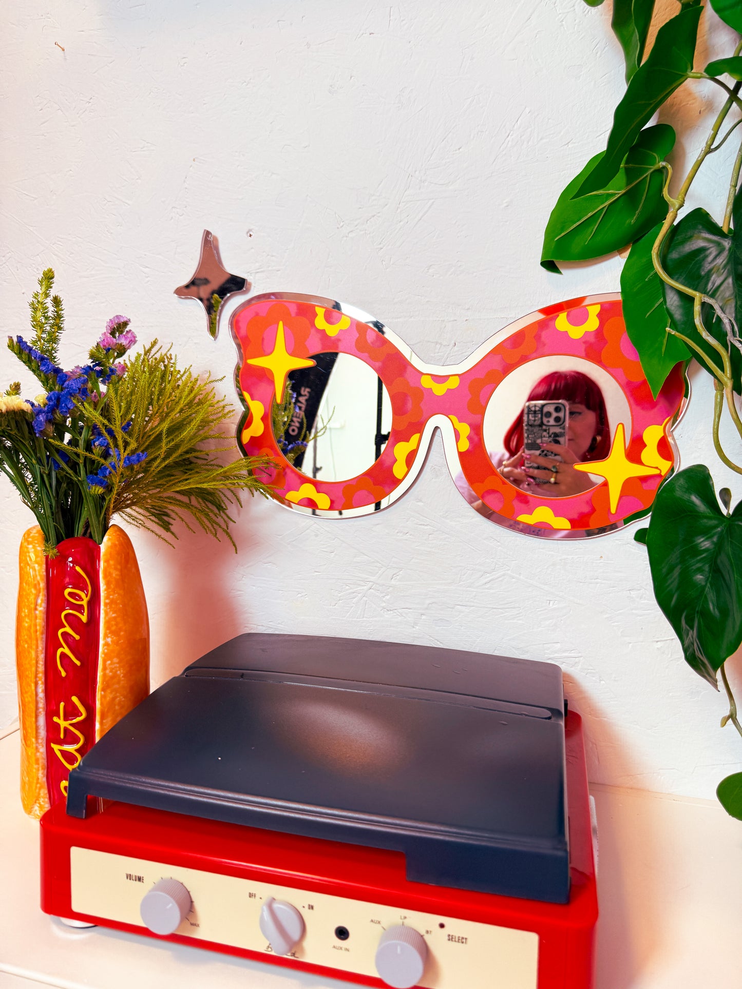 70s Retro Flower Sunglasses