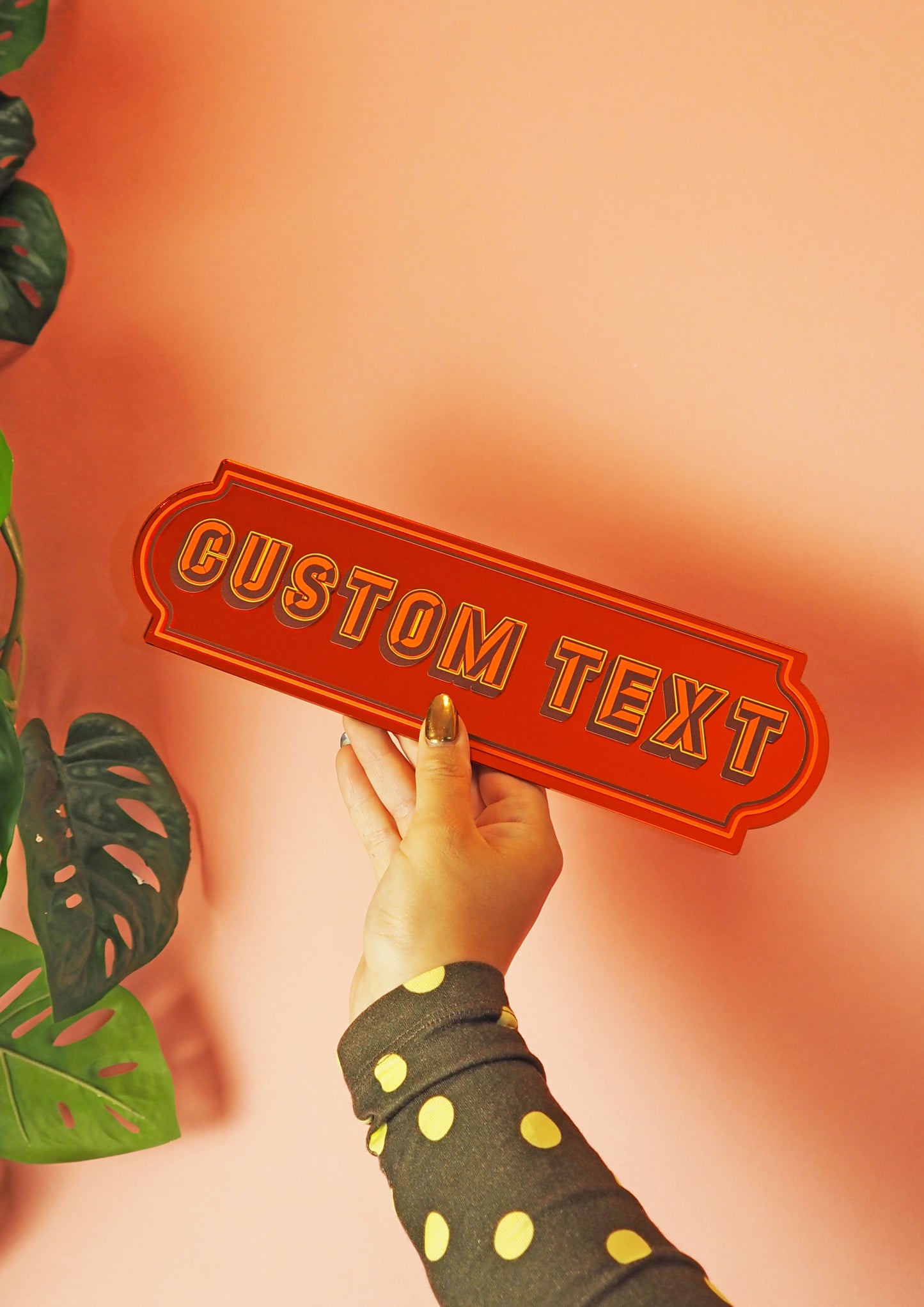 Custom Rectangle Mirror Sign