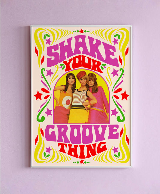 Shake Your Groove Thing Collage Wall Print