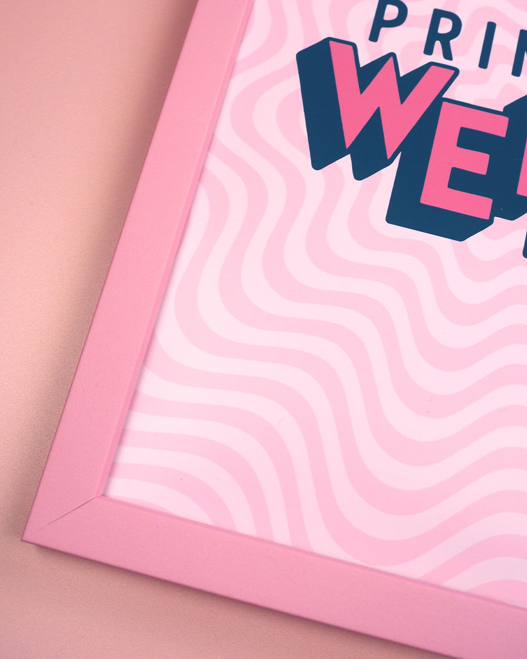 Pink Wooden Frame