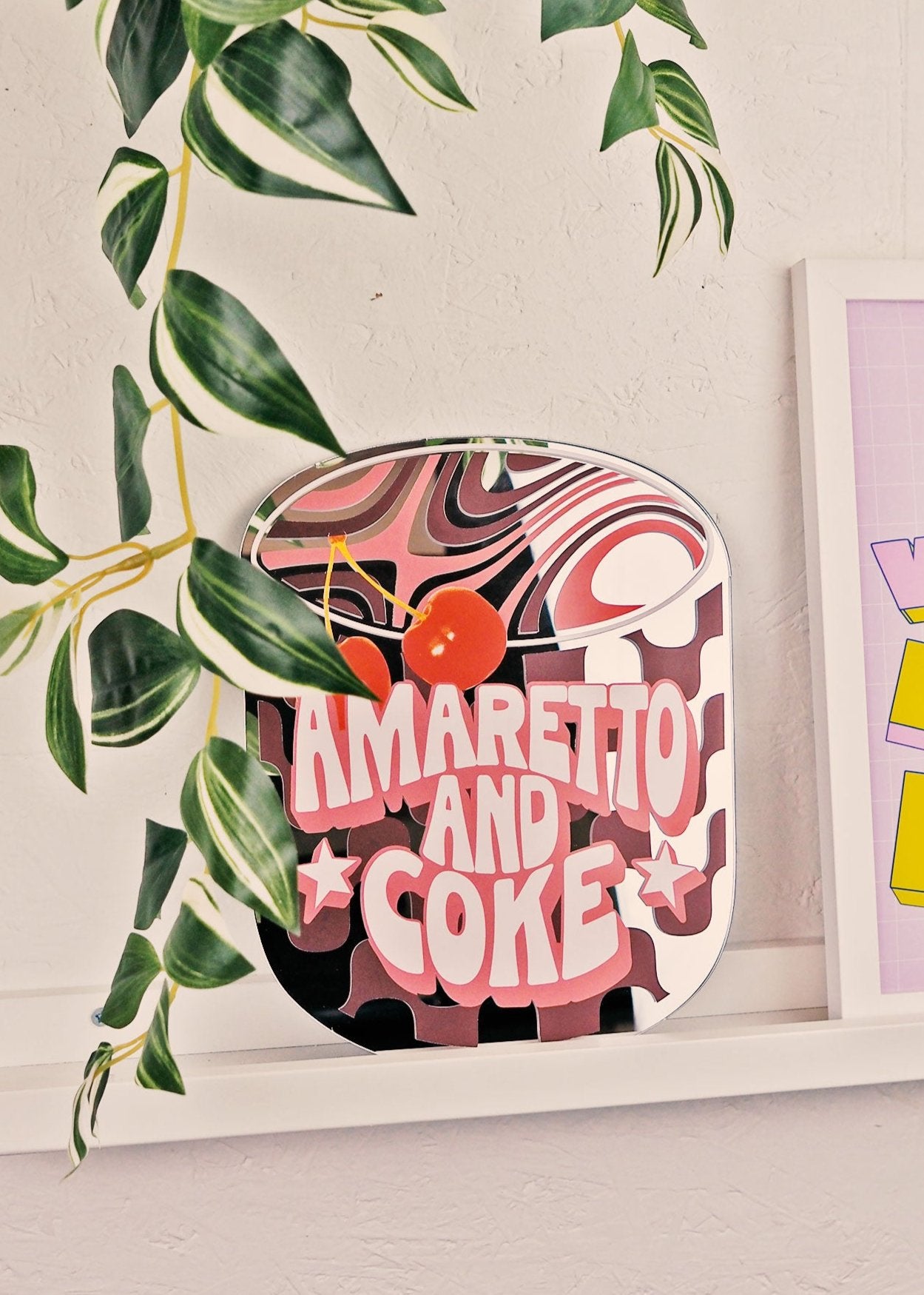 Amaretto & Coke Cocktail Mirror – PrintedWeird