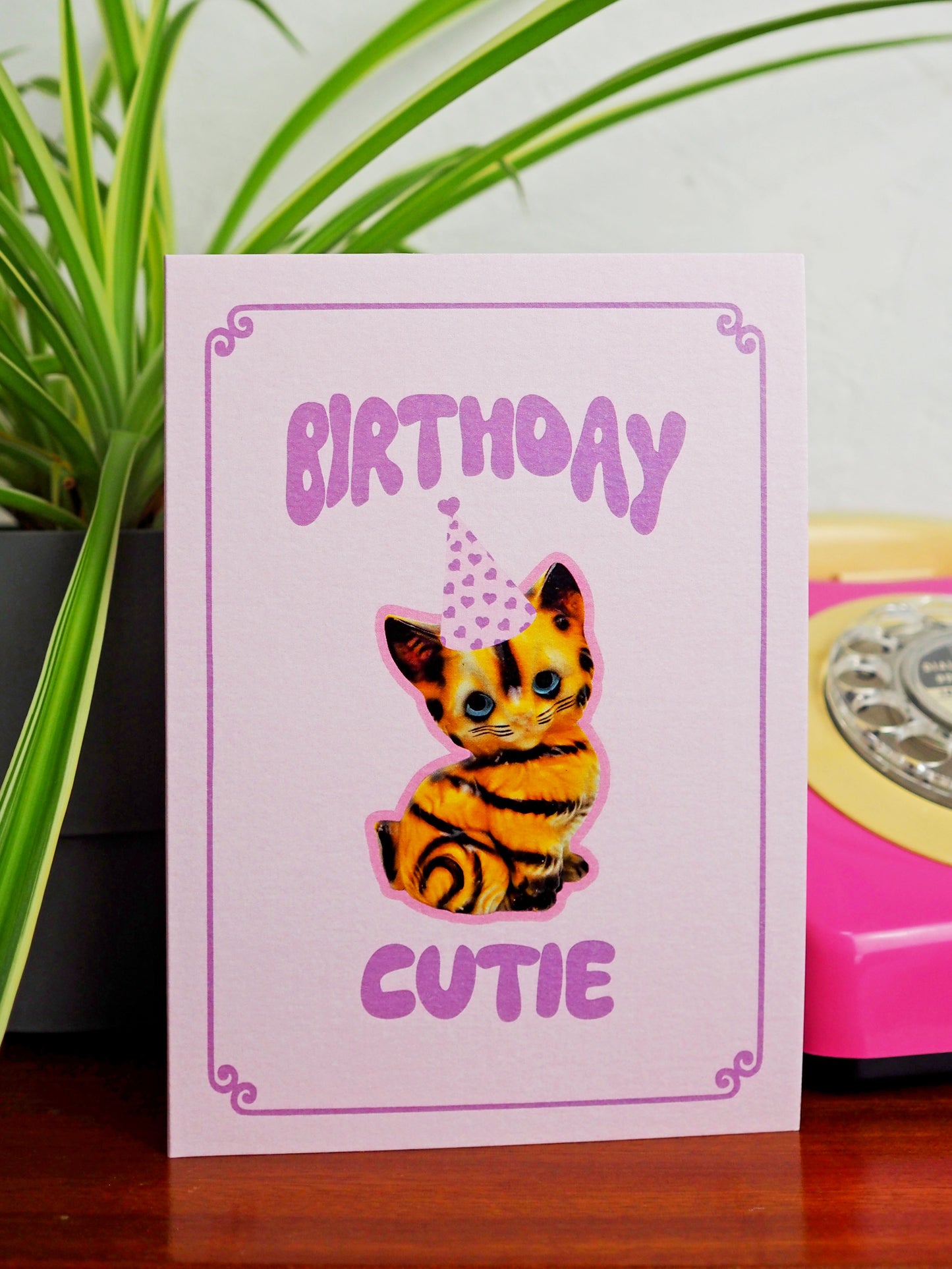Birthday Cutie Cat Greeting Card
