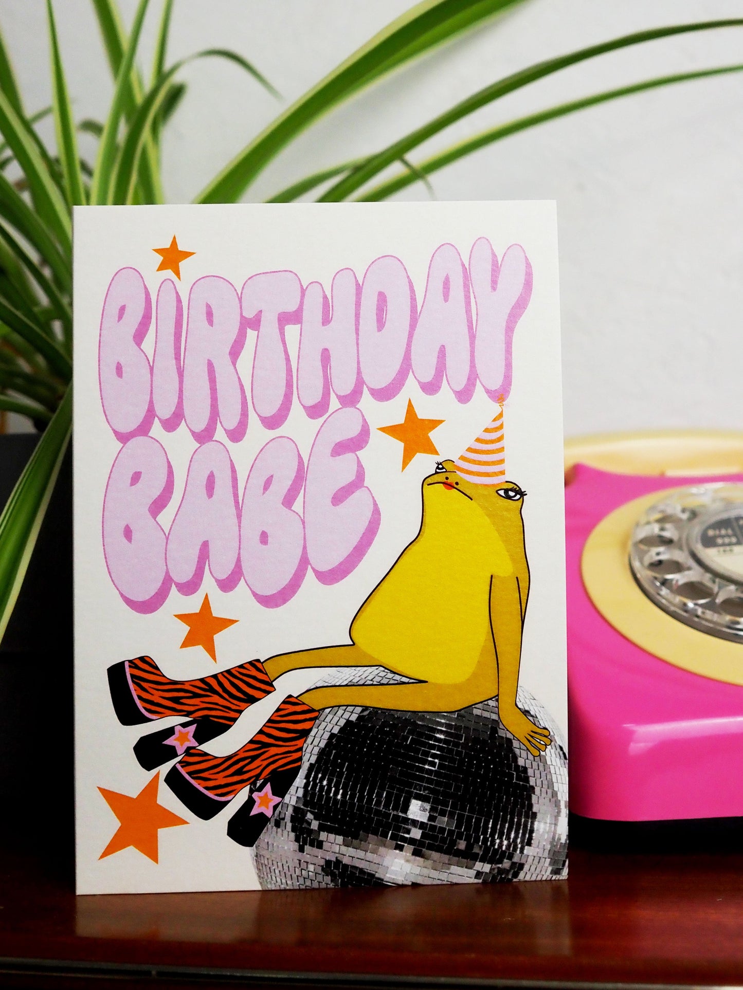 Birthday Frog Babe Greeting Card - WS