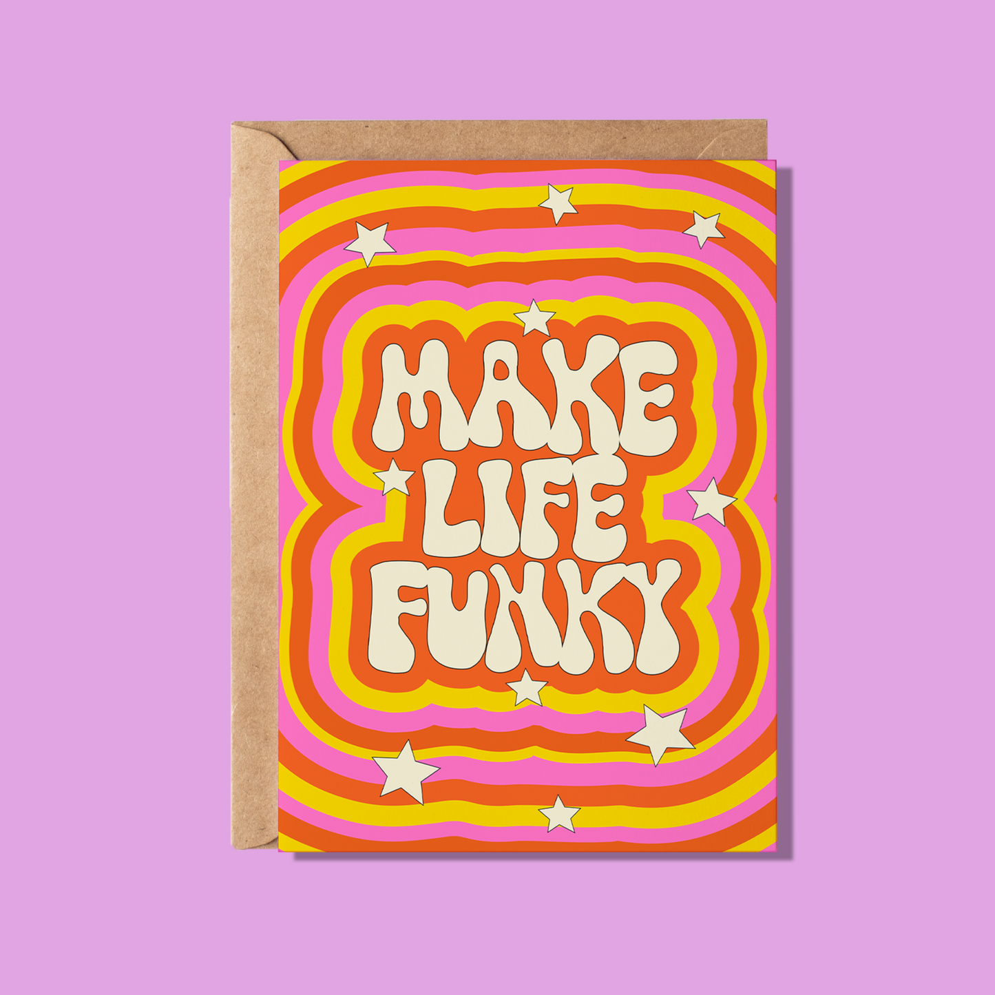 Make Life Funky Greeting Card