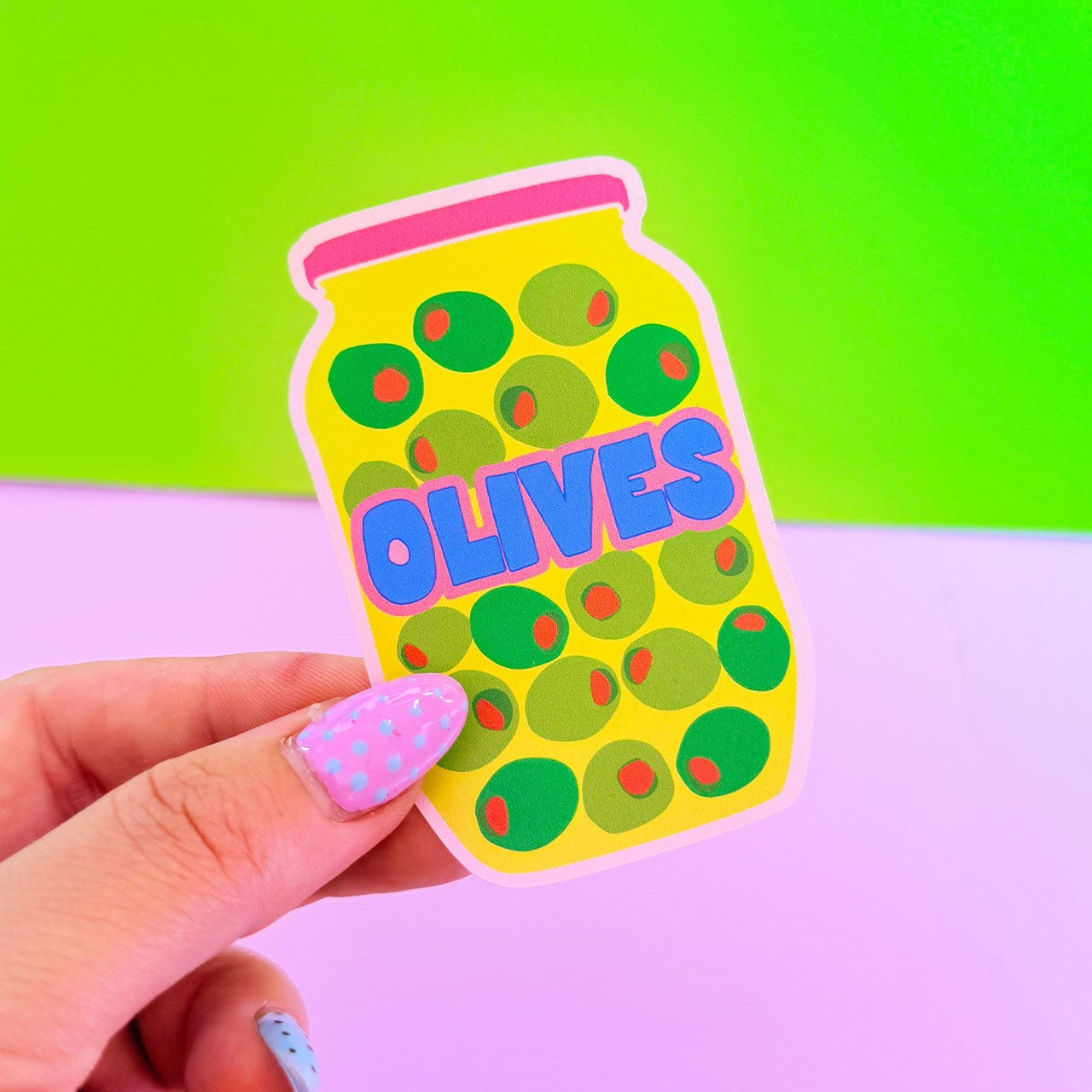 Olive Jar Sticker - WS