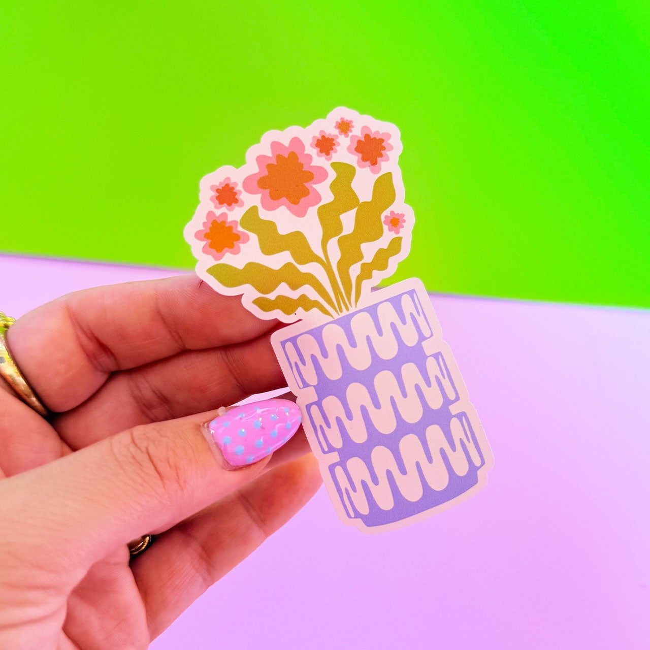 Potted Plant Sticker - WS