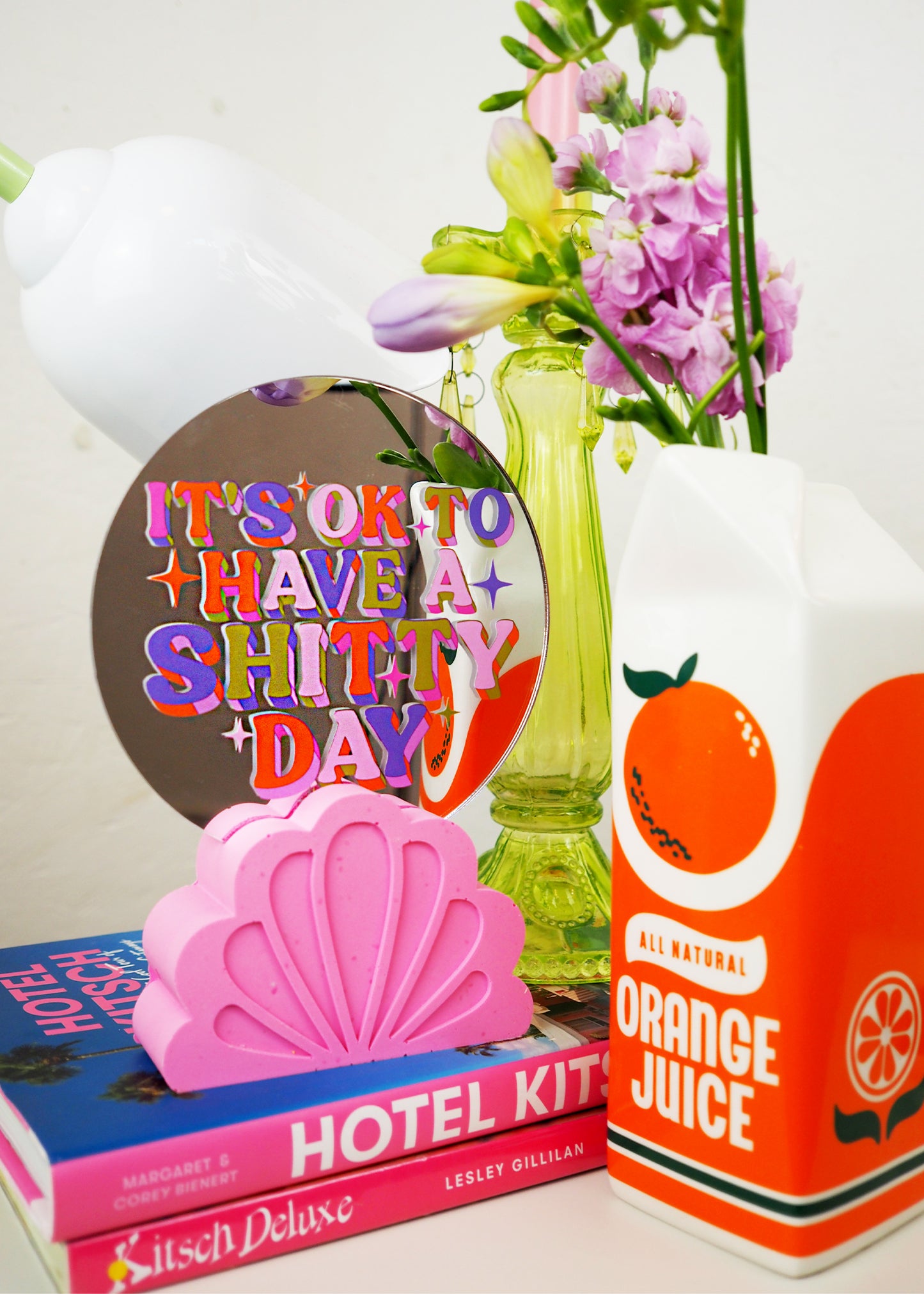 It's Ok To Have A Shitty Day Disc Mirror