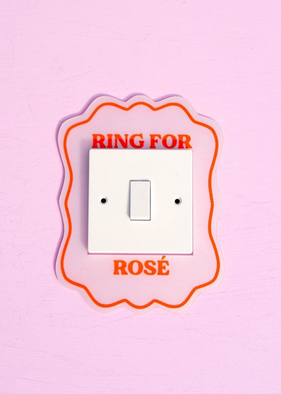 Retro Frame Light Switch Cover - Ring For Rosé