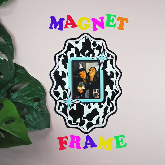 Cow Print Magnet Frame