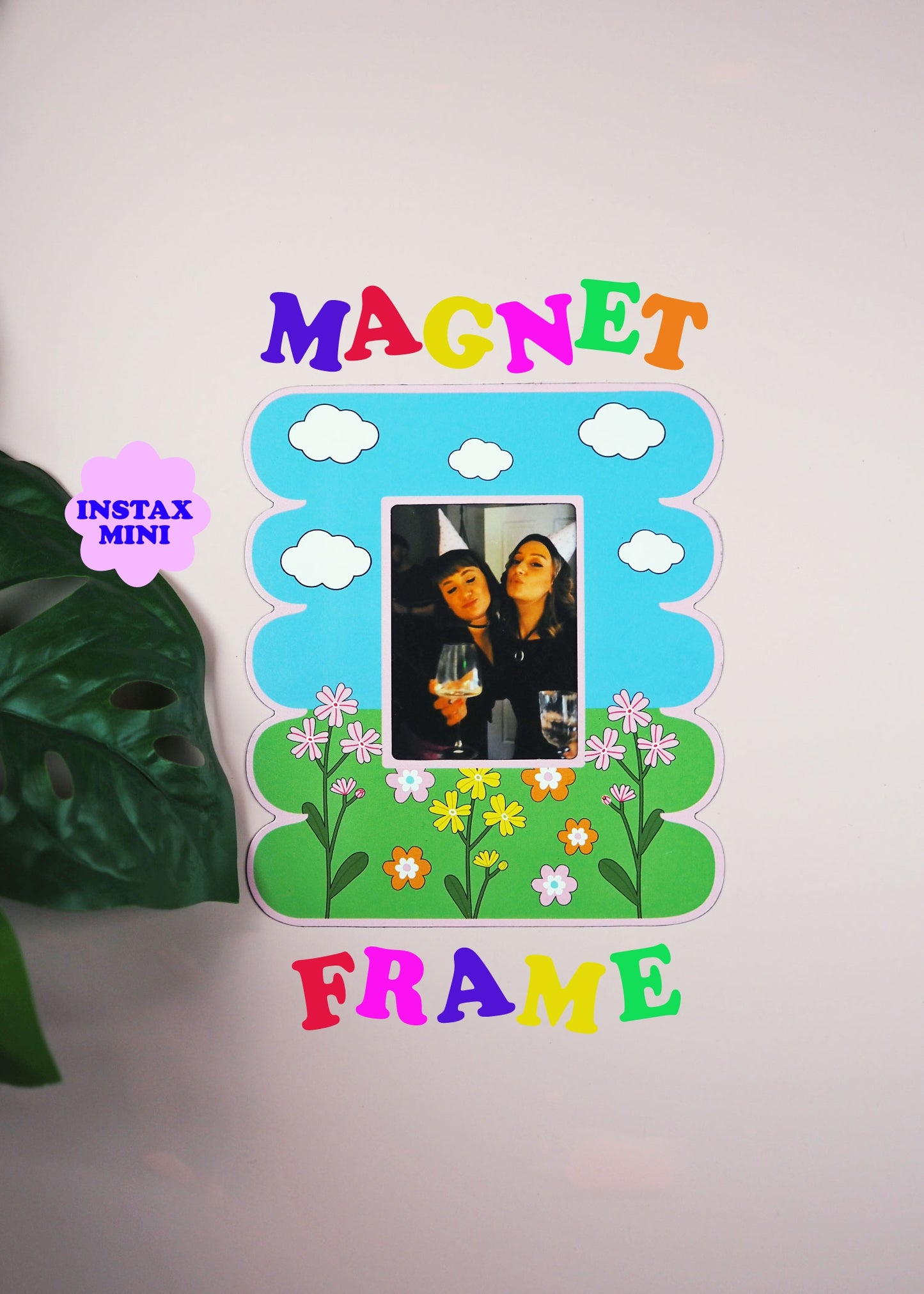 Blue Skies & Daisies Print Magnet Frame
