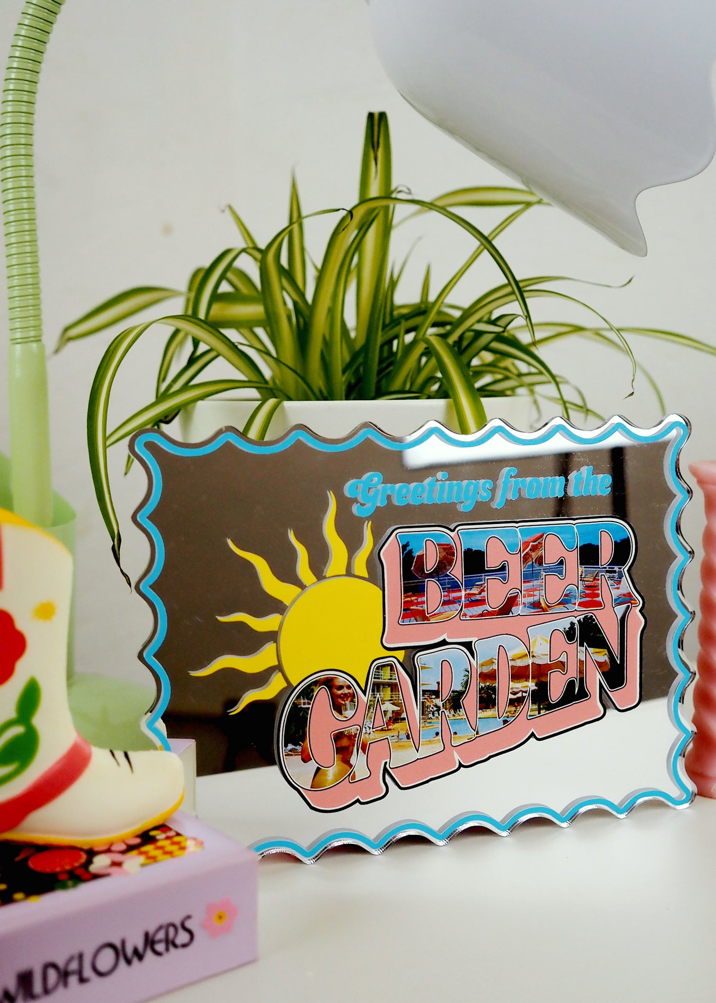 Wish You Were At The Beer Garden Mirror