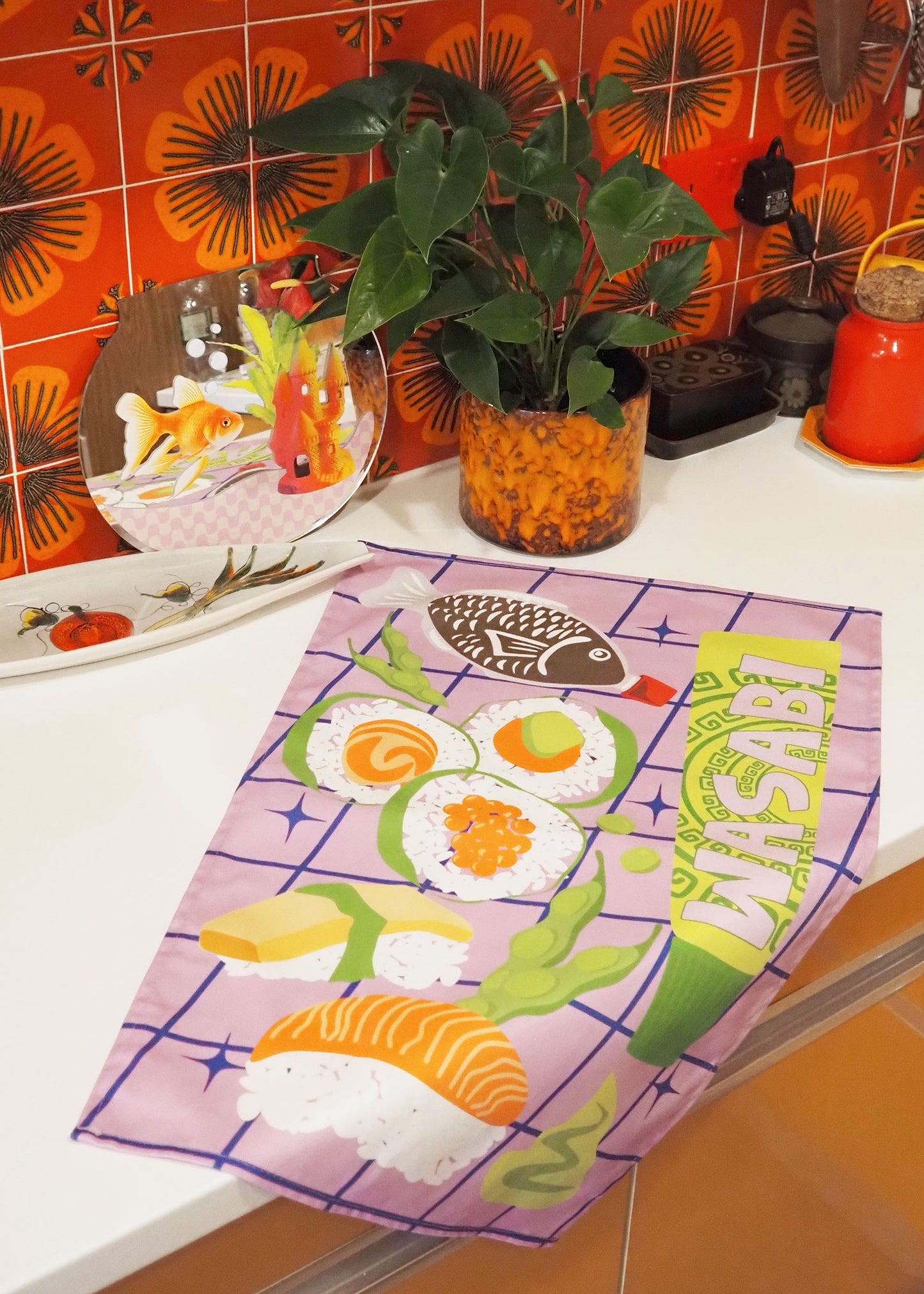 Sushi Platter Tea Towel