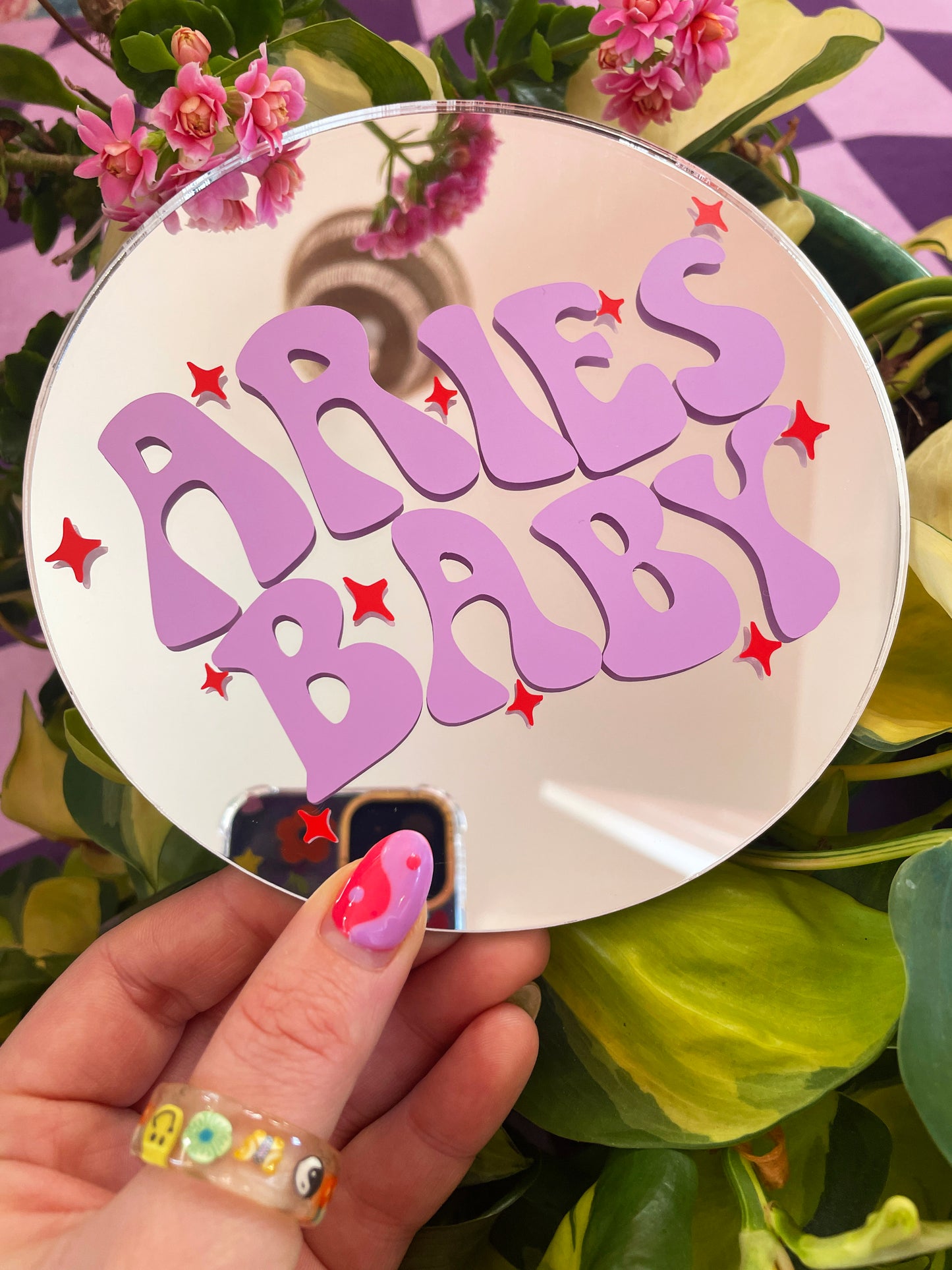 Aries Baby Disc Mirror - PrintedWeird