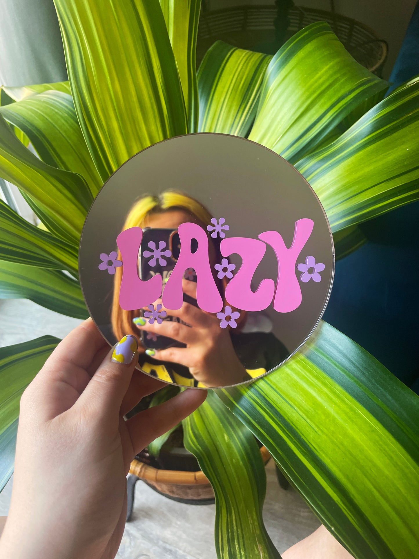 Lazy Disc Mirror - PrintedWeird