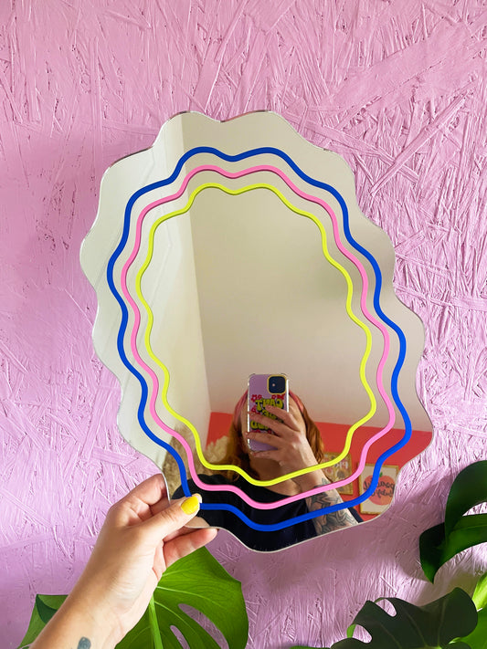 Electric Wavy Mirror - PrintedWeird