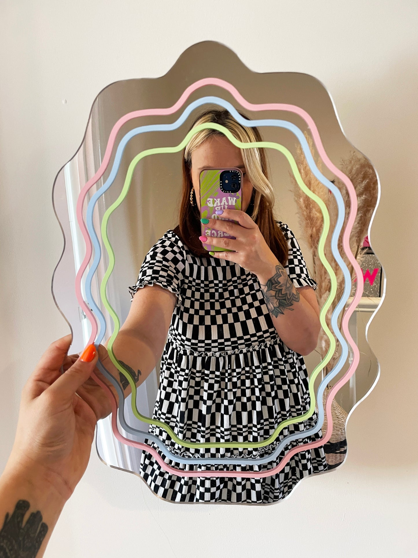 Pastel Wavy Mirror - PrintedWeird