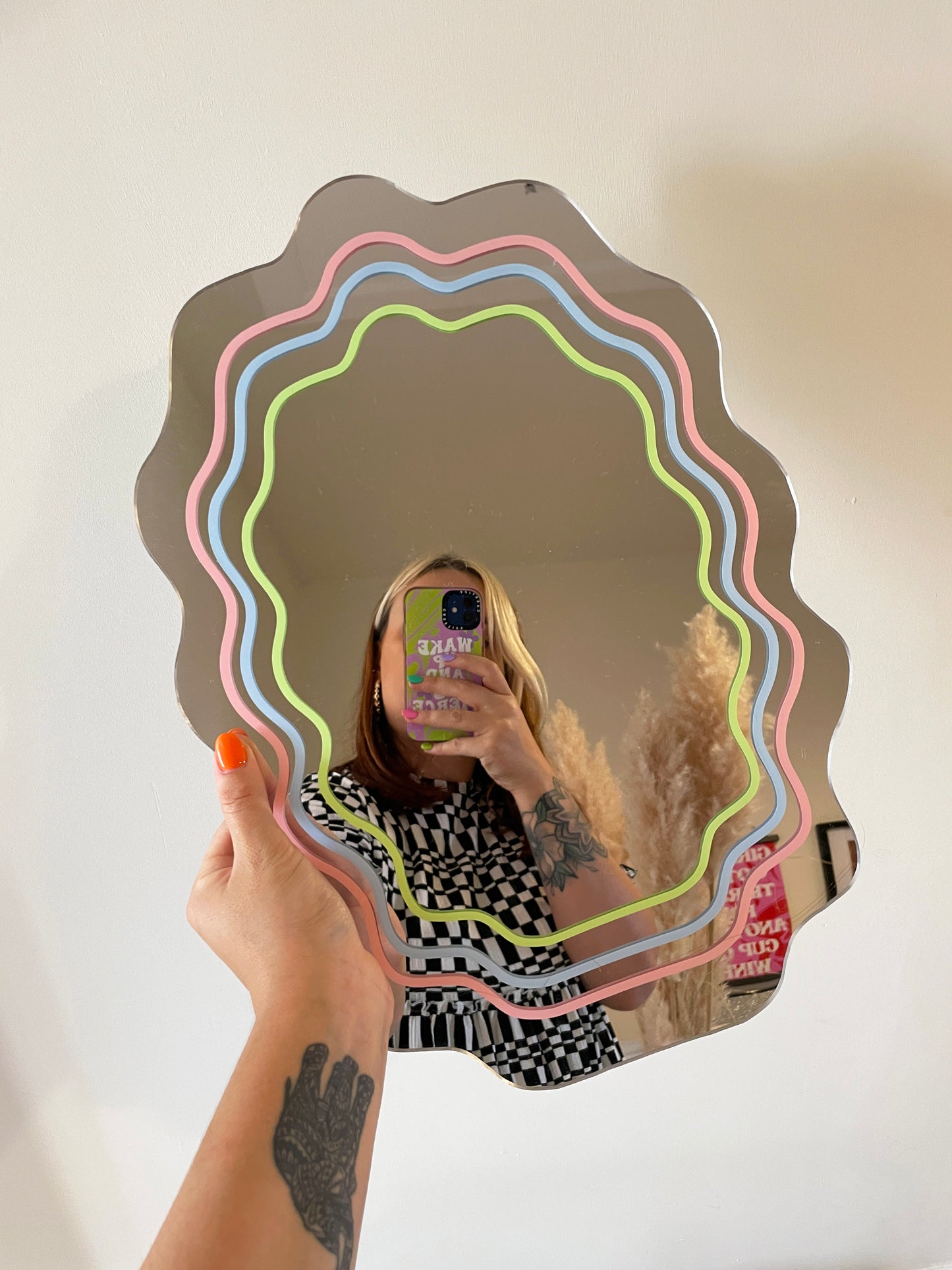 Pastel Wavy Mirror - PrintedWeird